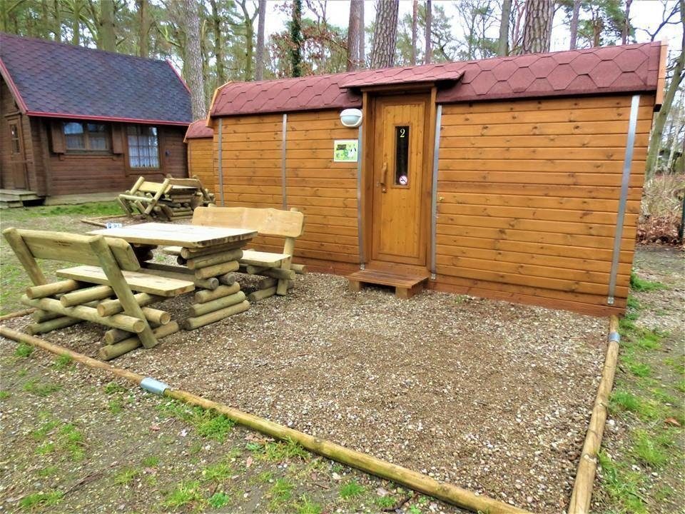 JVmoebel Gartenhaus Camping Haus Ferienhaus Winziges Fertighaus Holzhaus 230x480cm, BxT: 480x200 cm, Made in Europa
