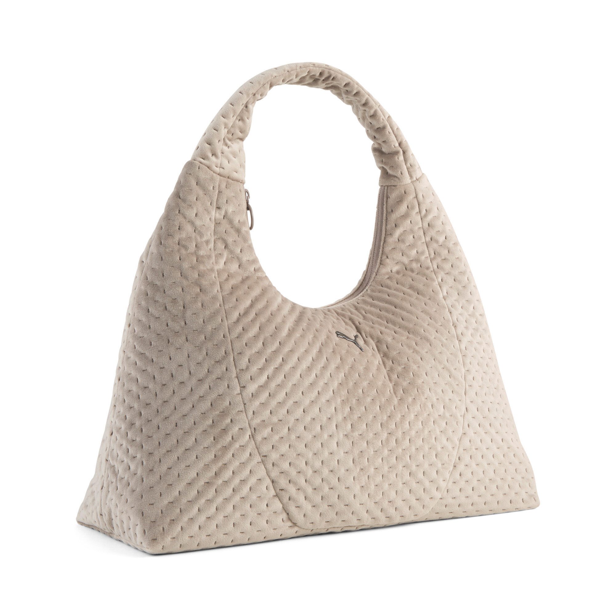 PUMA Umhängetasche UP VELVET LARGE PRISM BAG, großes Volumen, unifarbenes Design, sportlicher Stil, Umhängetasche