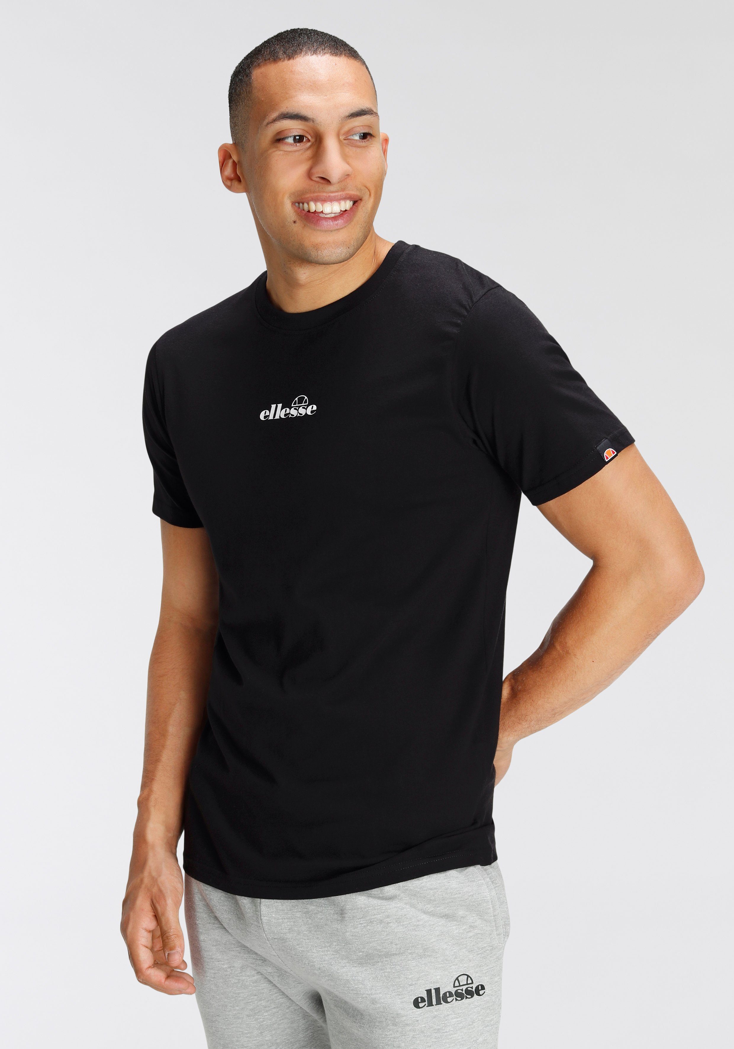 2er-Pack) Ellesse schwarz T-Shirt (Packung,