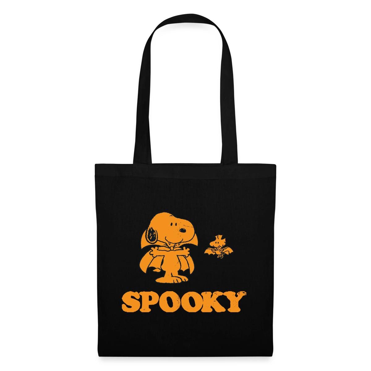 Spreadshirt Henkeltasche Peanuts Spooky Halloween Outfit Stoffbeutel (1-tlg)