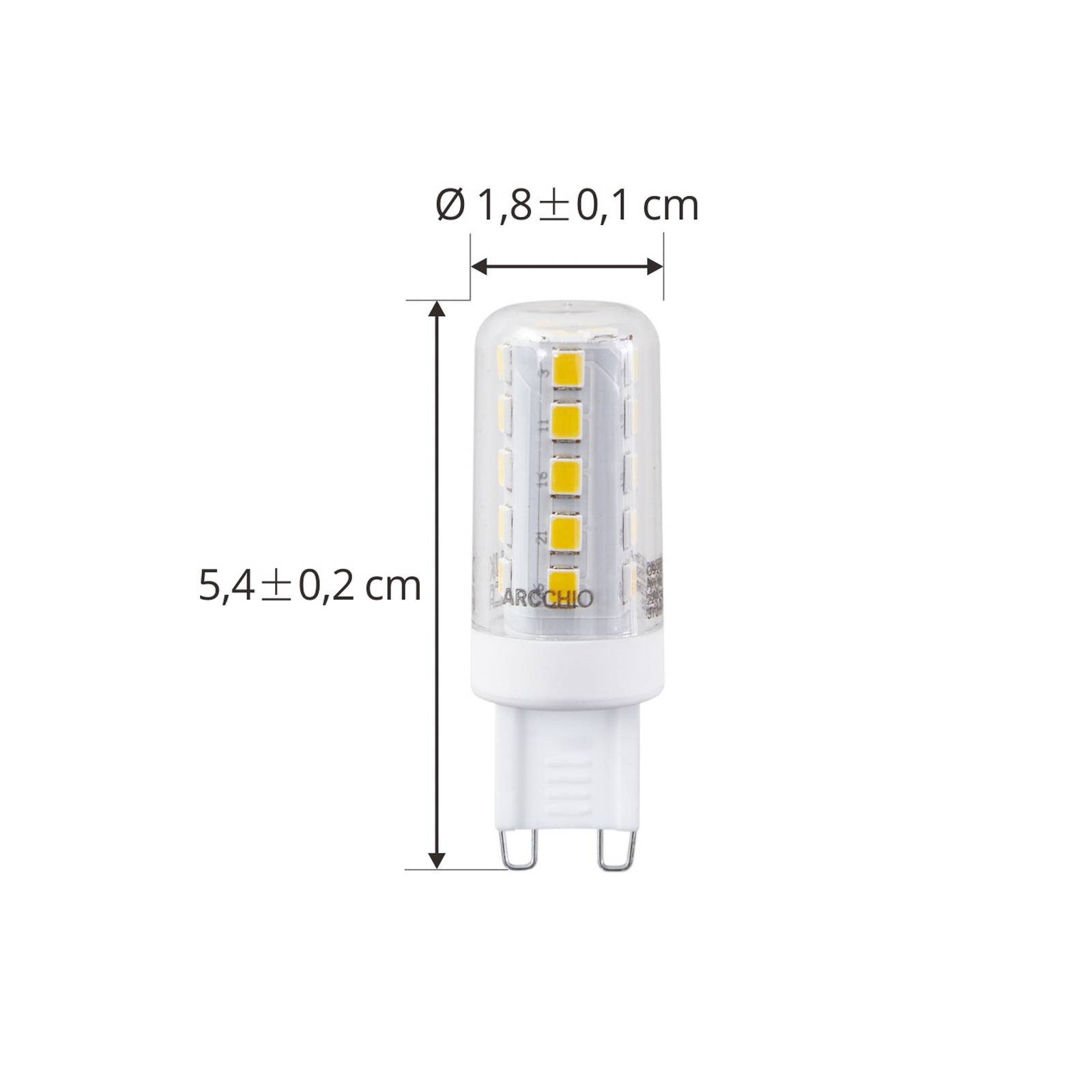 Arcchio LED-Leuchtmittel LED-Lampe G9, G9, warmweiß