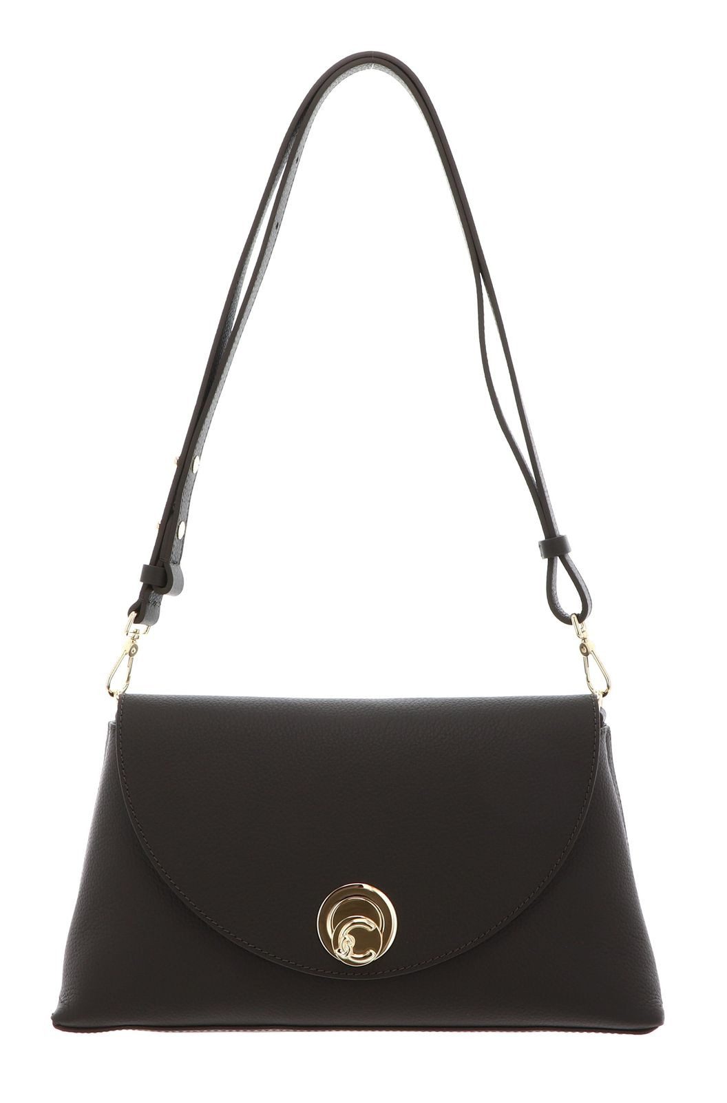 COCCINELLE Schultertasche Handbag Double Grainy Leather, aus echtem Rindsleder