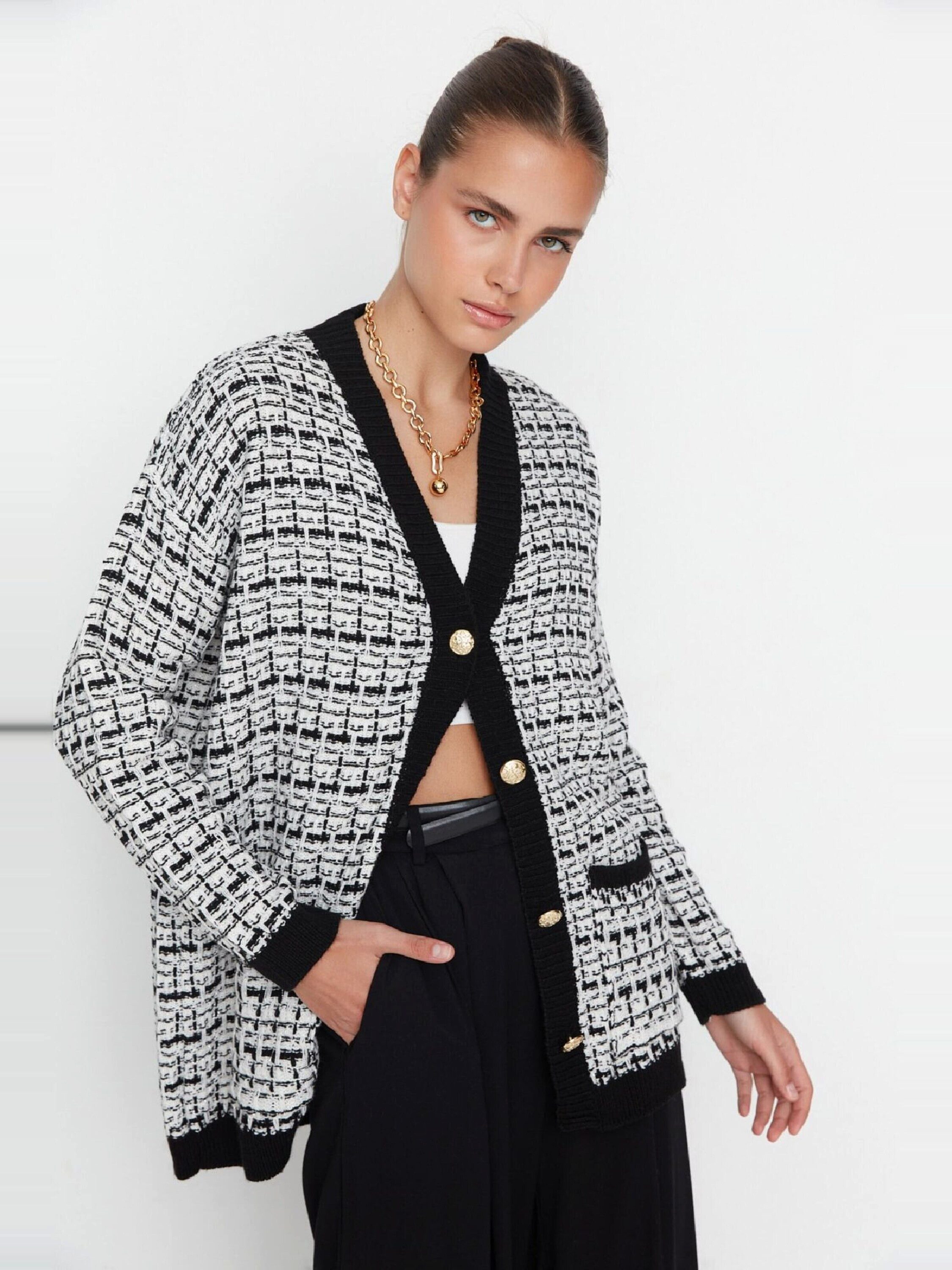 Trendyol Strickjacke (1-tlg) Plain/ohne Details günstig online kaufen