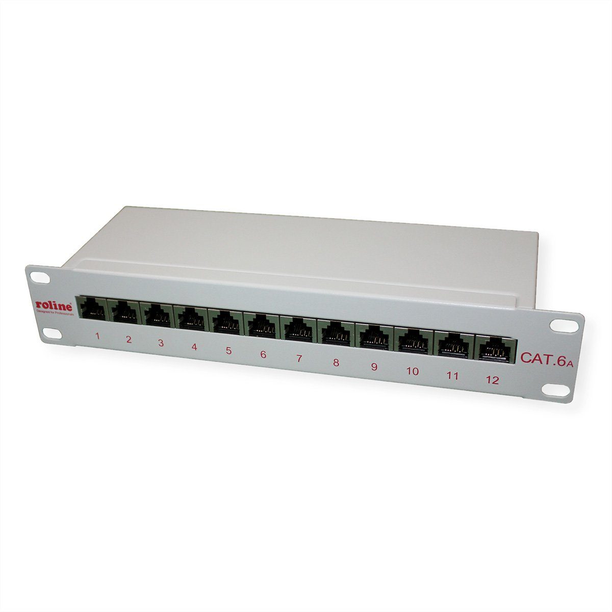 10"-Patchpanel 12 Ports, Kat.6A (Class EA), geschirmt Netzwerk-Panel