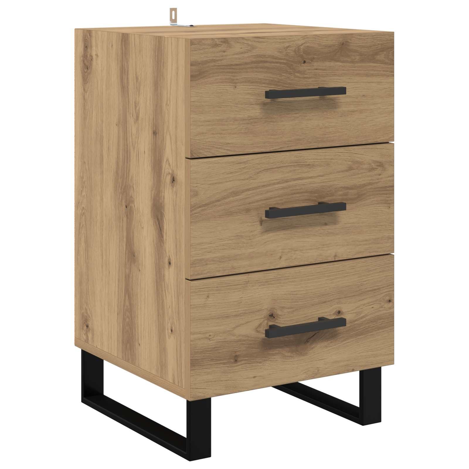 vidaXL Nachttisch Nachttisch Artisan-Eiche 40 x 40 x 66 cm Holzwerkstoff (1-St)
