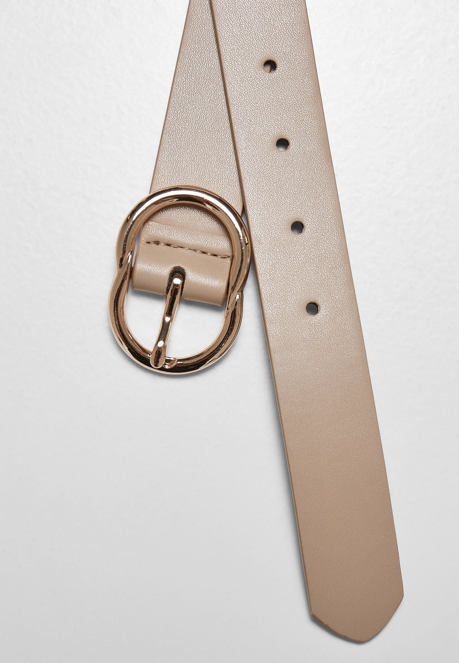 URBAN CLASSICS Hüftgürtel Accessoires Small Ring Belt Buckle beige-gold