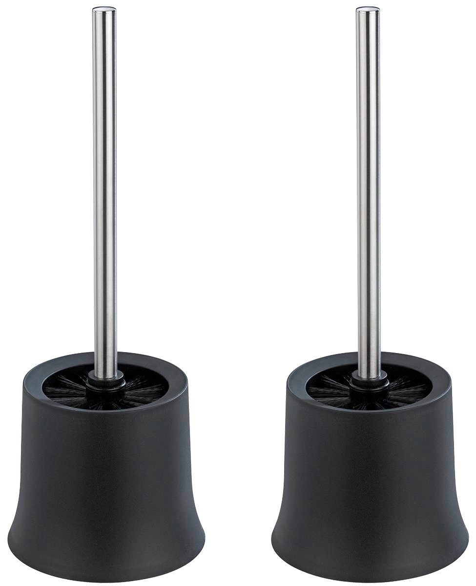 WENKO WC-Garnitur Basic Schwarz, (Set, 1-tlg), günstig online kaufen