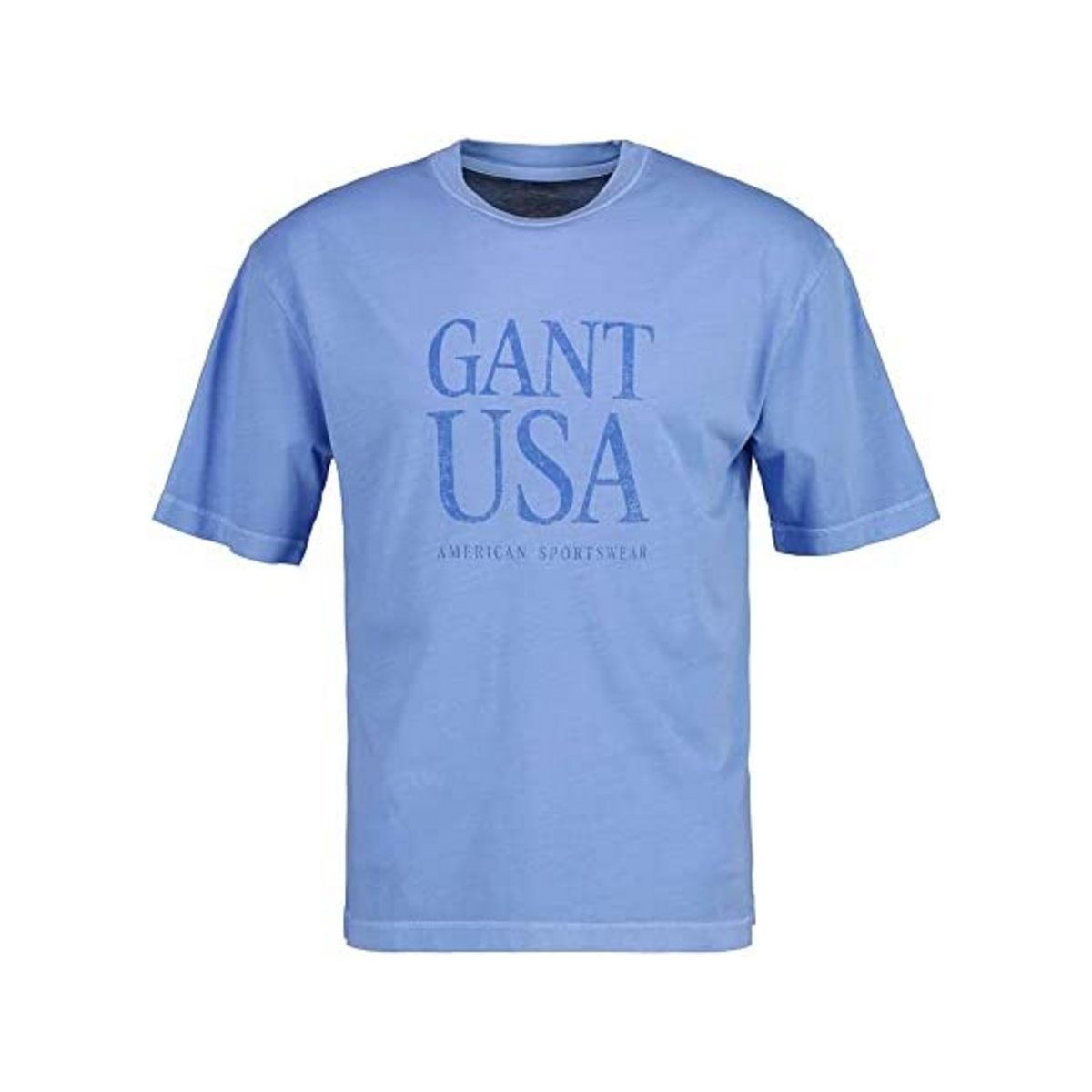 blau Gant passform (1-tlg) textil GENTLE T-Shirt BLUE