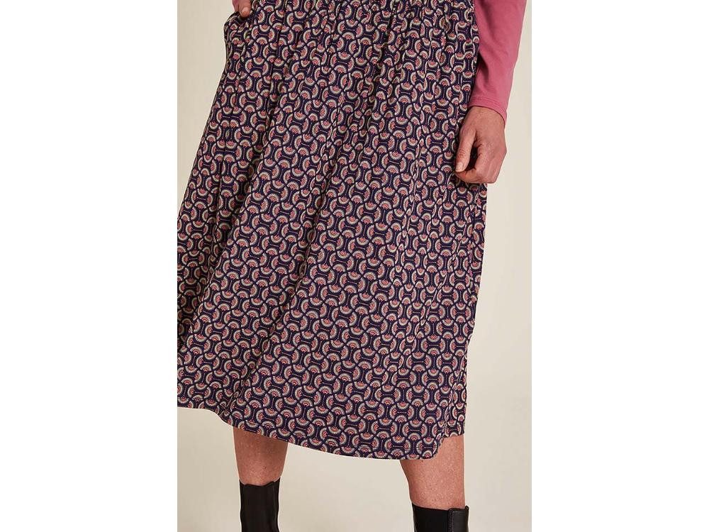 Tranquillo Sommerrock tranquillo Damen-Midirock mit gerafftem Bund