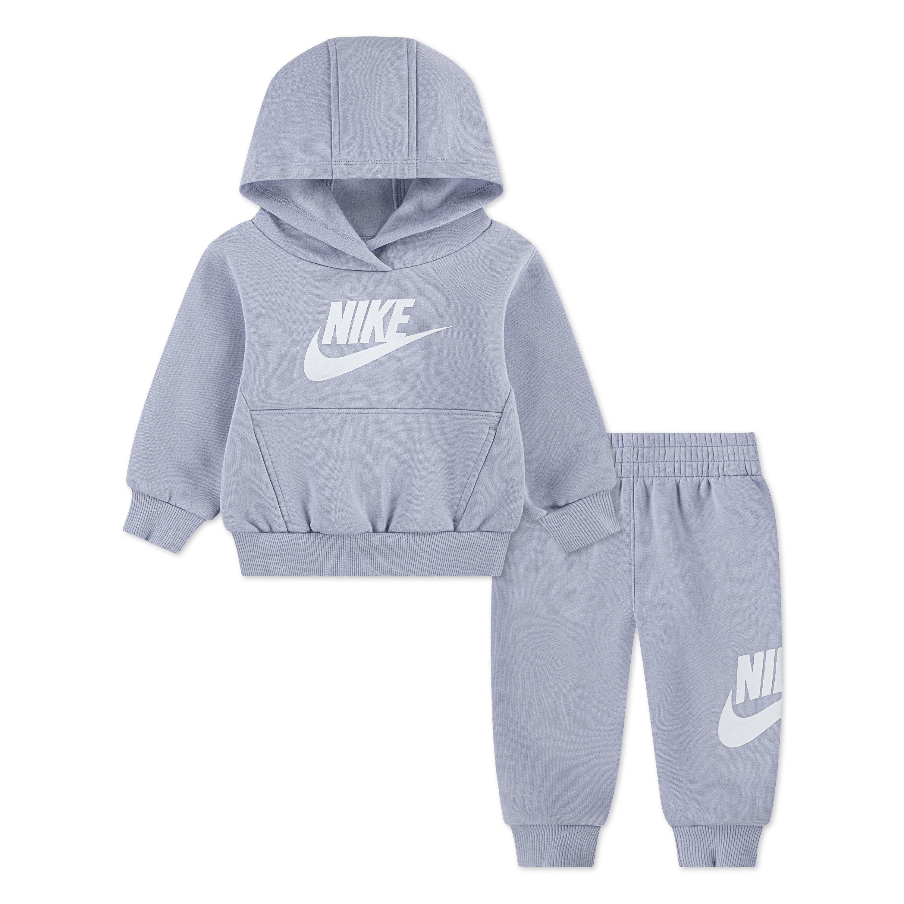 Nike Sportswear Jogginganzug NKN CLUB FLEECE SET (2-tlg), mit Kapuze, mit elastischem Bund und gerippten Bündchen