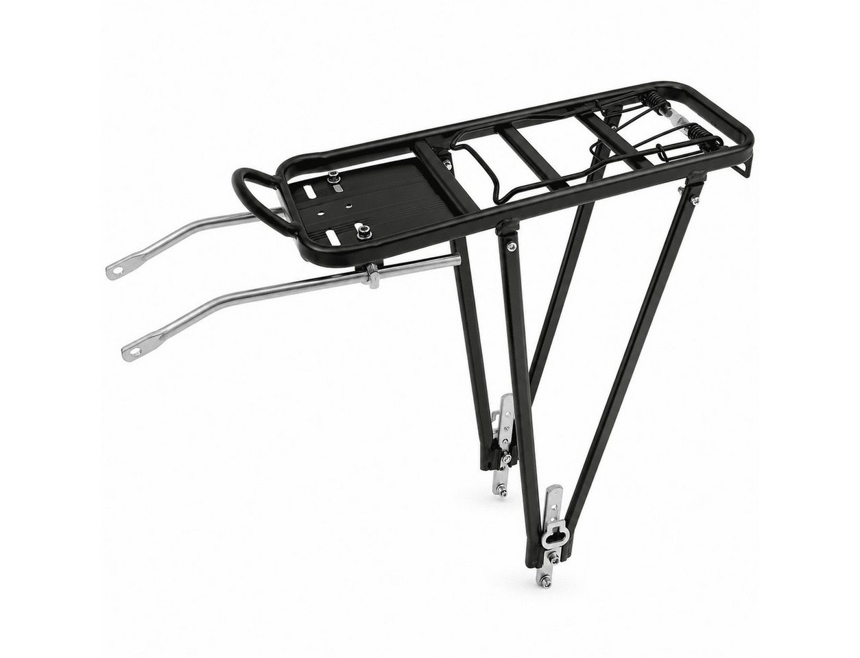 MidGard Fahrrad-Gepäckträger für hinten MTB Heckträger E-Bike Träger belastbar bis max 25 kg, mit Rücklichthalterung, verstellbar für 26 - 28 Zoll Fahrräder