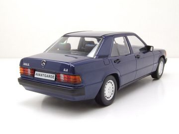 Triple9 Modellauto Mercedes 190 E 2.3 Avantgarde W201 1993 blau metallic Modellauto 1:18, Maßstab 1:18