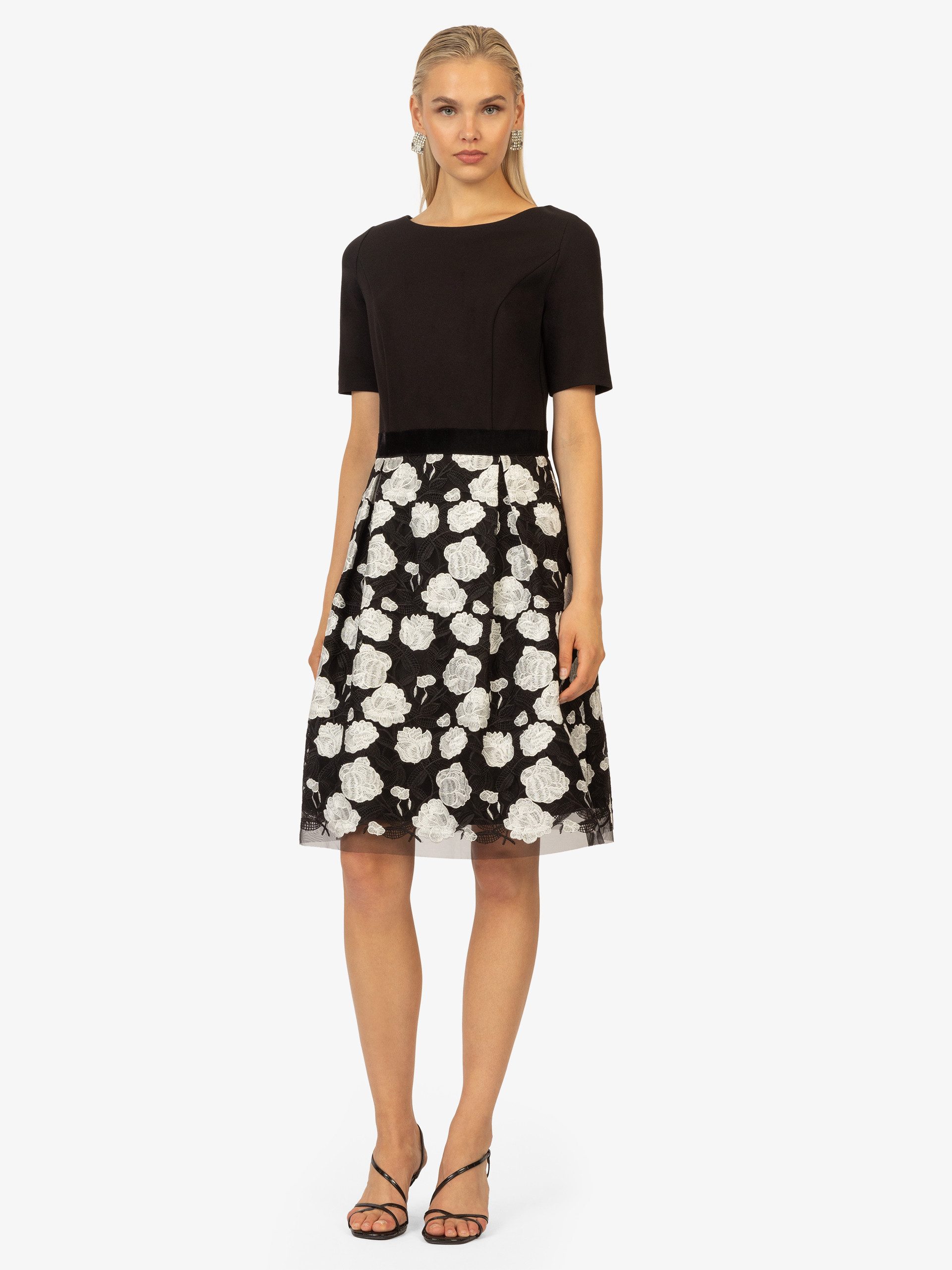 Kraimod Cocktailkleid mit Blumenprint & A-Linie günstig online kaufen