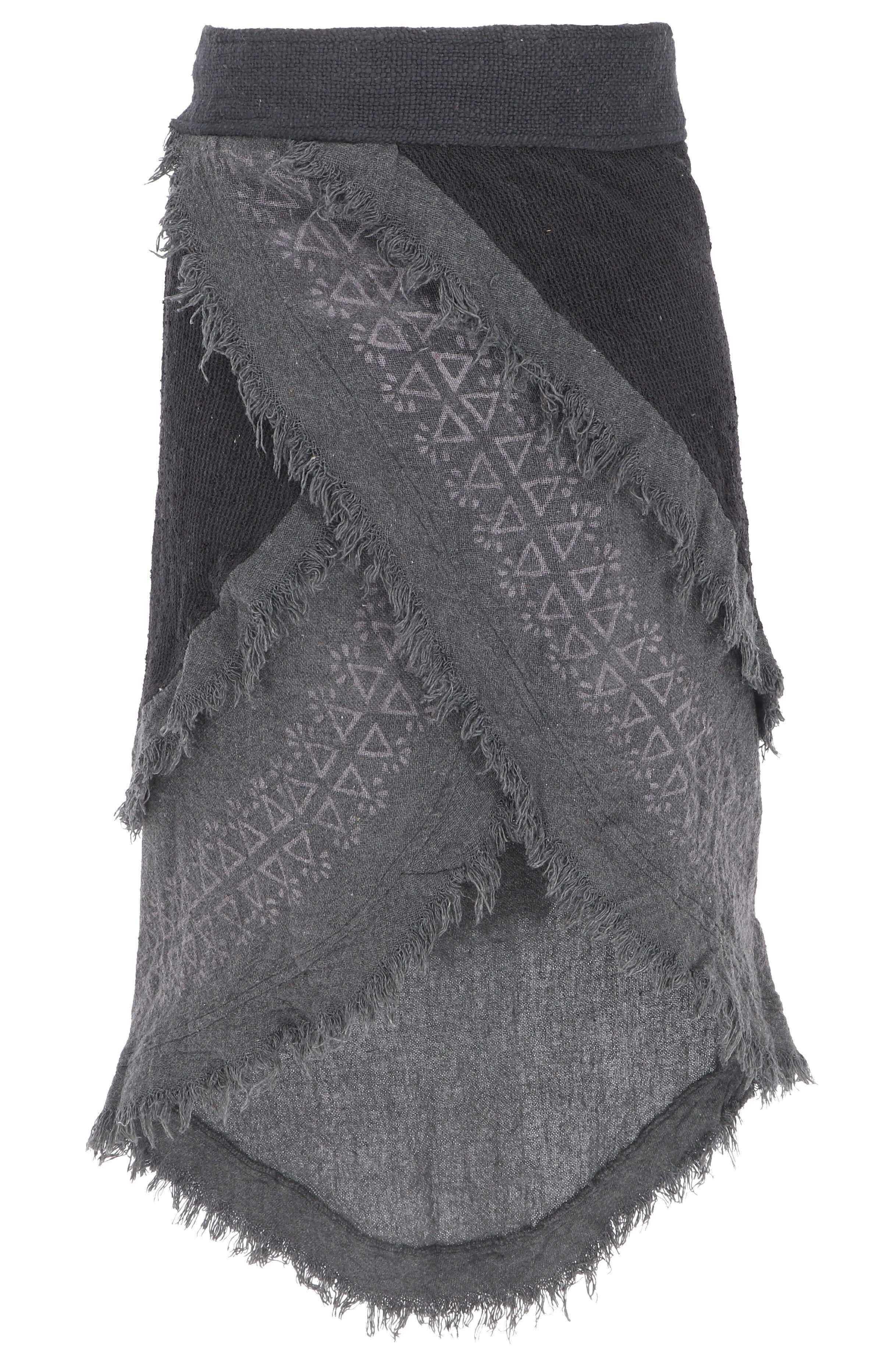 Guru-Shop Minirock Goa Wickelrock, Tribal Lagenlook günstig online kaufen