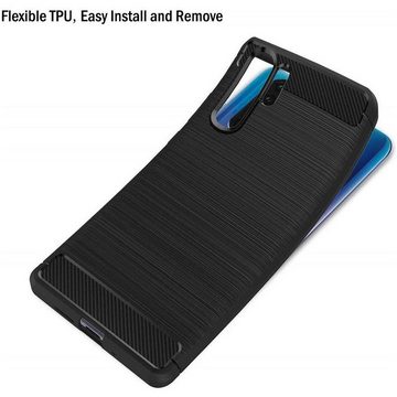 CoolGadget Handyhülle Carbon Handy Hülle für Huawei P30 Pro 6,5 Zoll, robuste Telefonhülle Case Schutzhülle für P30 Pro Hülle