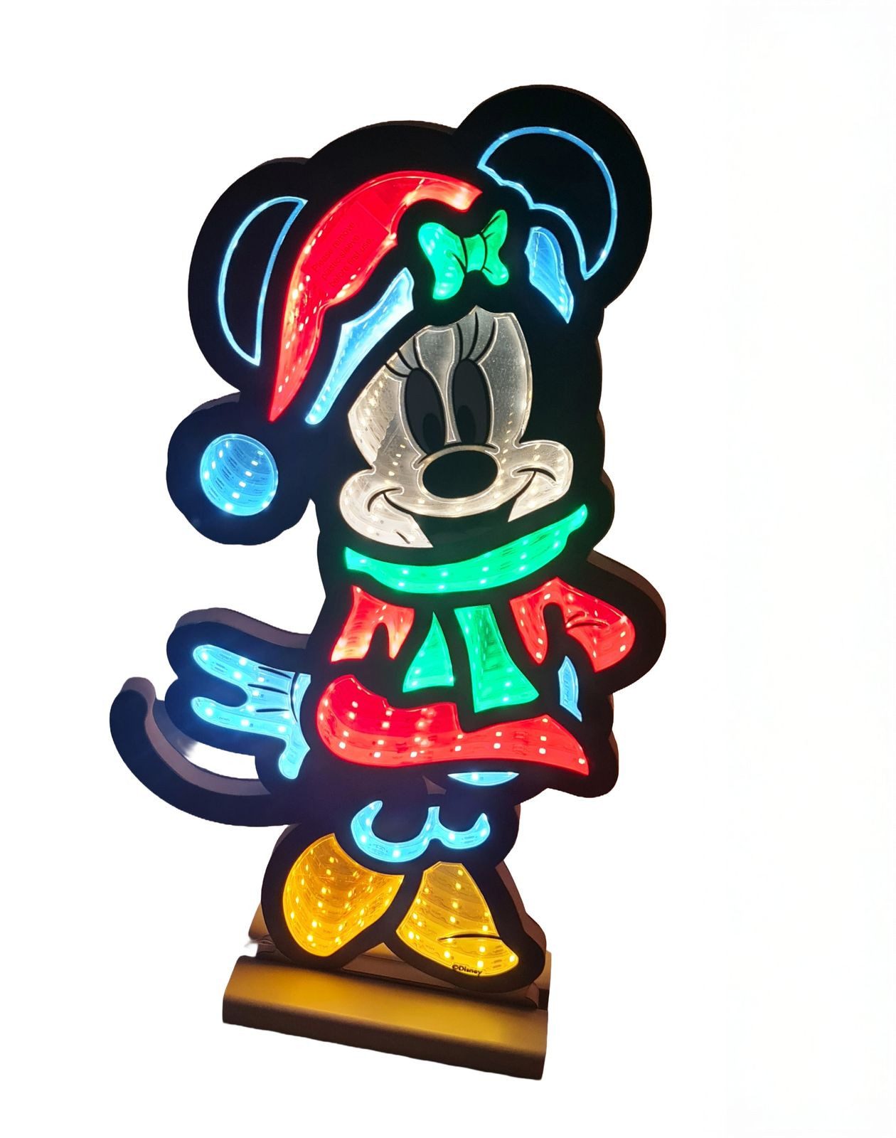Disney LED Dekofigur Infinity Lights by Disney Minnie Mouse 40 cm LED Weihnachtsdeko 3D, LED fest integriert