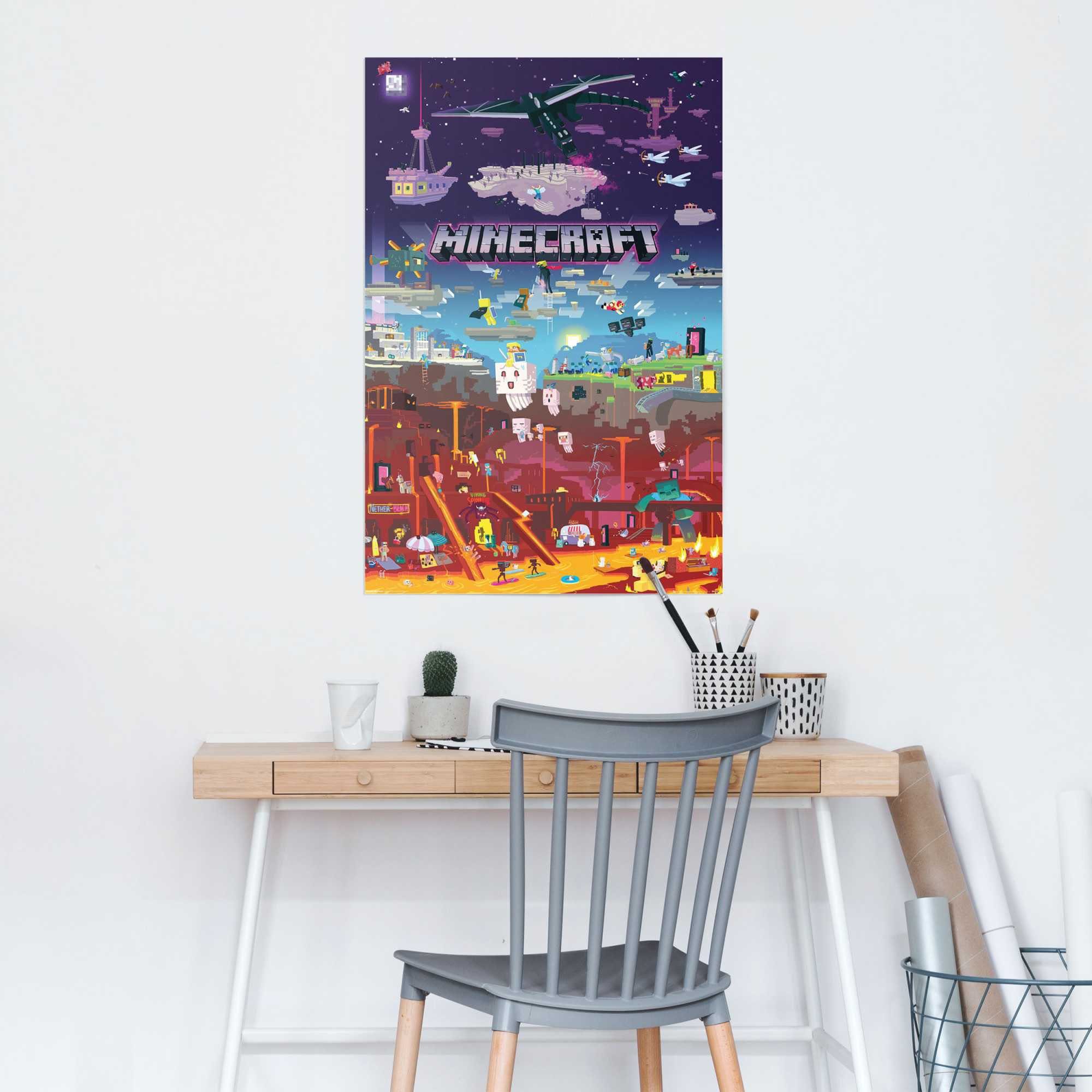 Reinders! Poster Poster Minecraft - world beyond, Spiele (1 St)