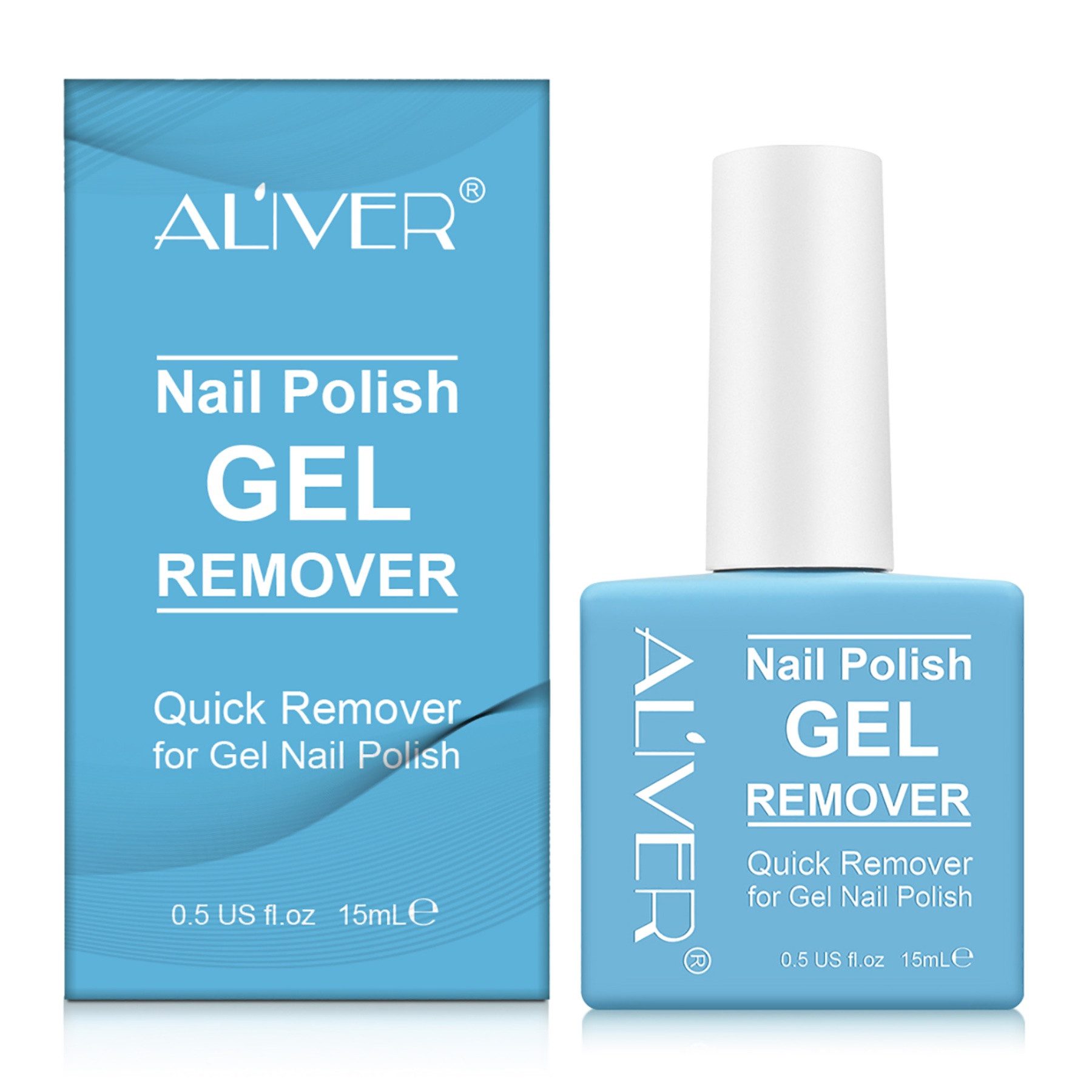 ALIVER Nagellackentferner Remover Gellack Entferner Gel Nail Polish Aliver, 1-tlg.