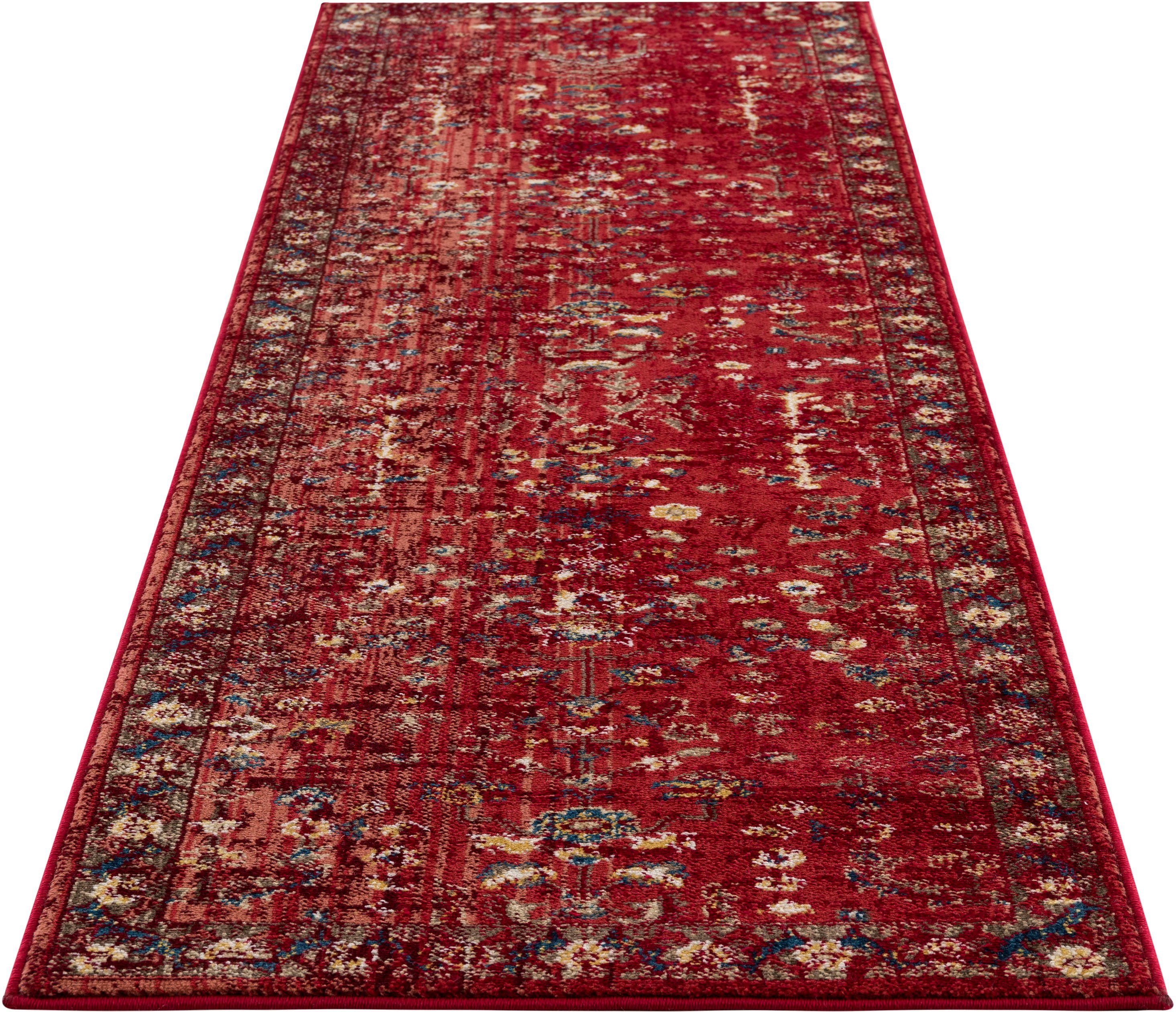 Höhe: im mit rot Bordüre, Vintage affaire, mm, Clovis, rechteckig, 11 Läufer Teppich Orient-Design, Home