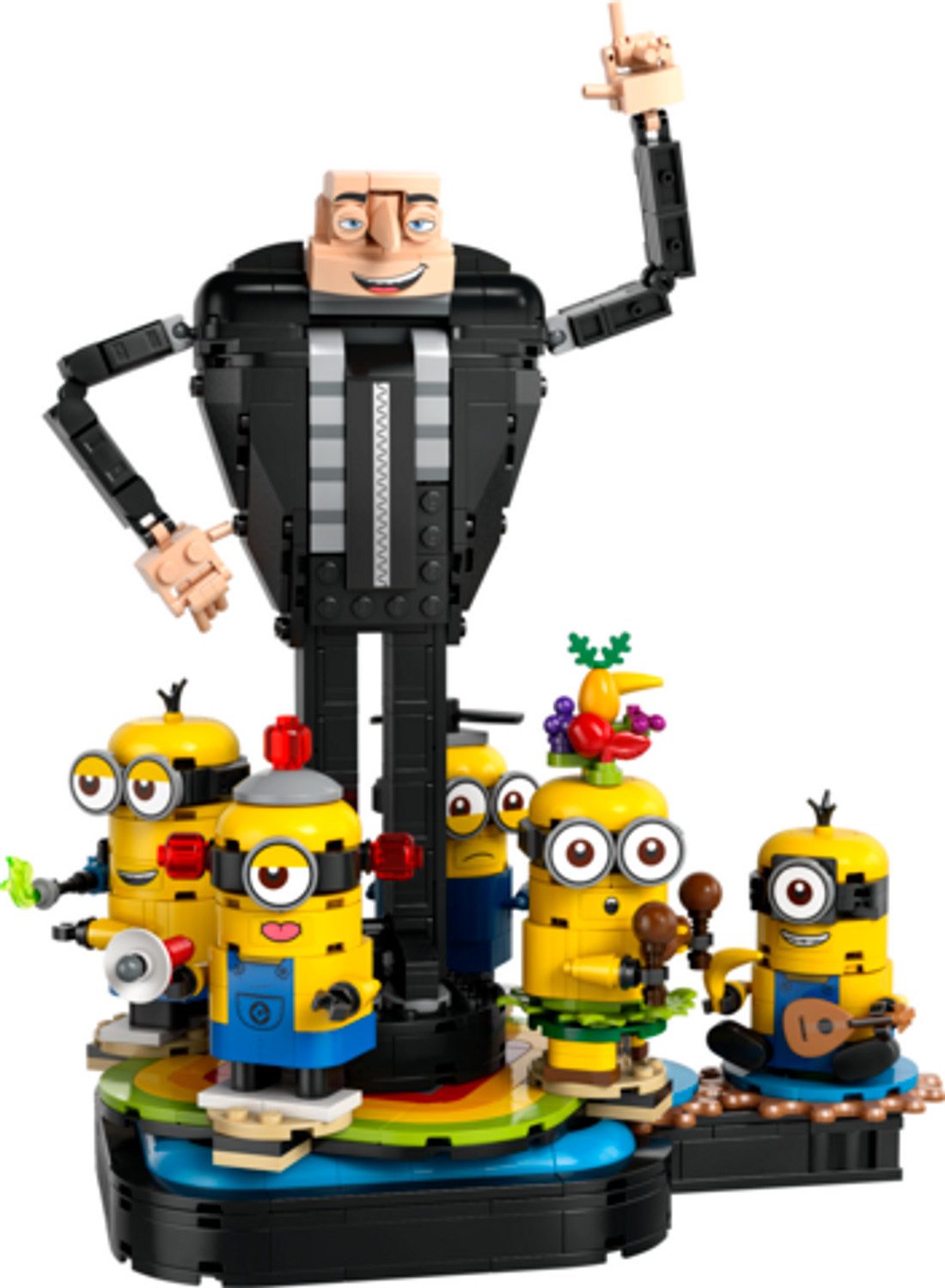 LEGO® Minions Gru und die Minions aus LEGO Steinen Konstruktionsspielsteine, (Gru und die Minions aus LEGO Steinen, Klemmbausteine), Made in Europe