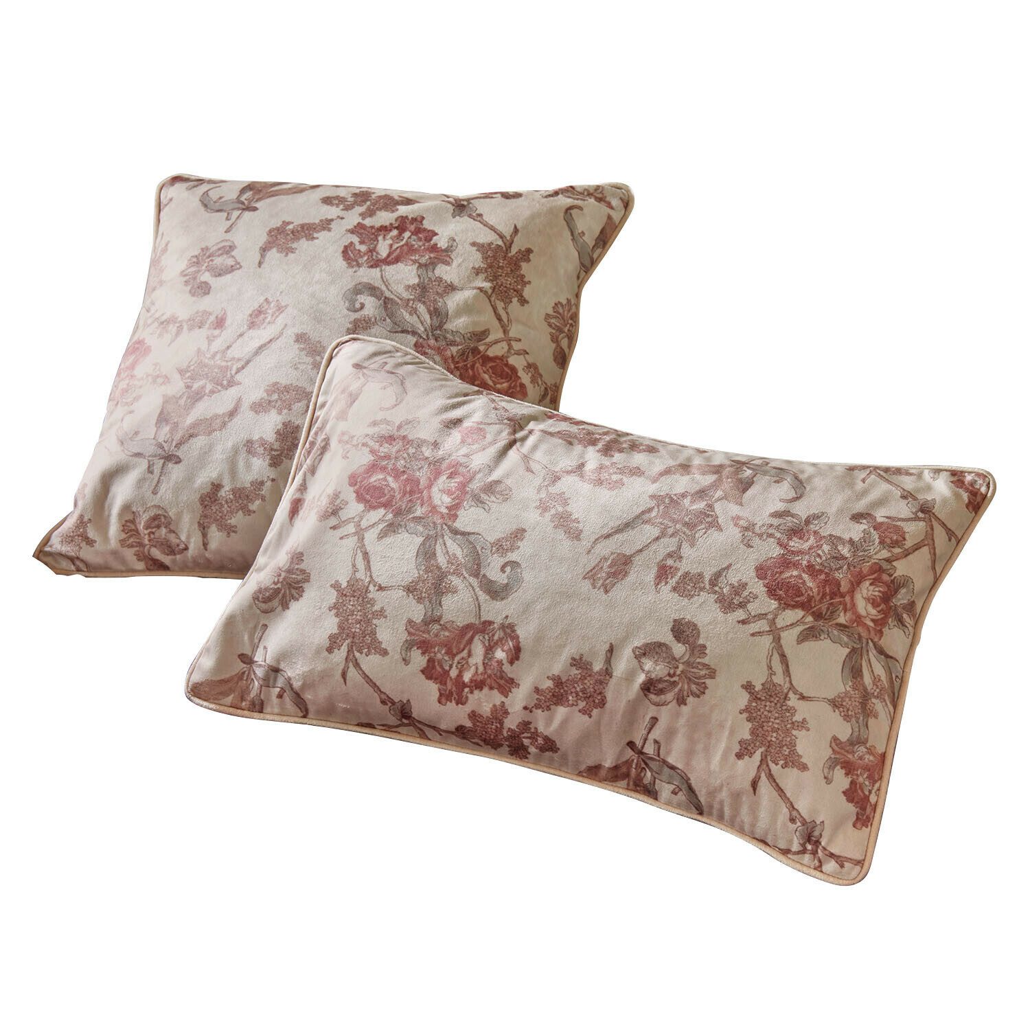 Mirabeau Kissenhülle Kissenhülle 2er Set Karivelle creme/rosa