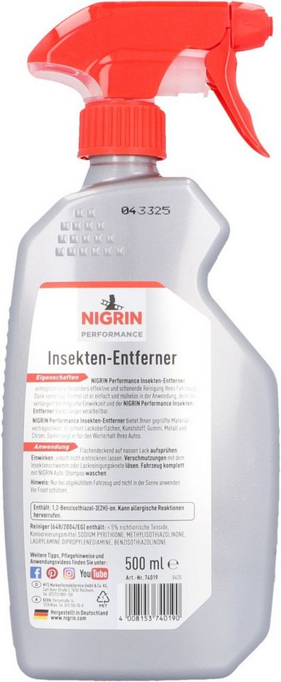 Thumbnail - NIGRIN Nigrin Performance Insektenentferner 500ml Autopolitur