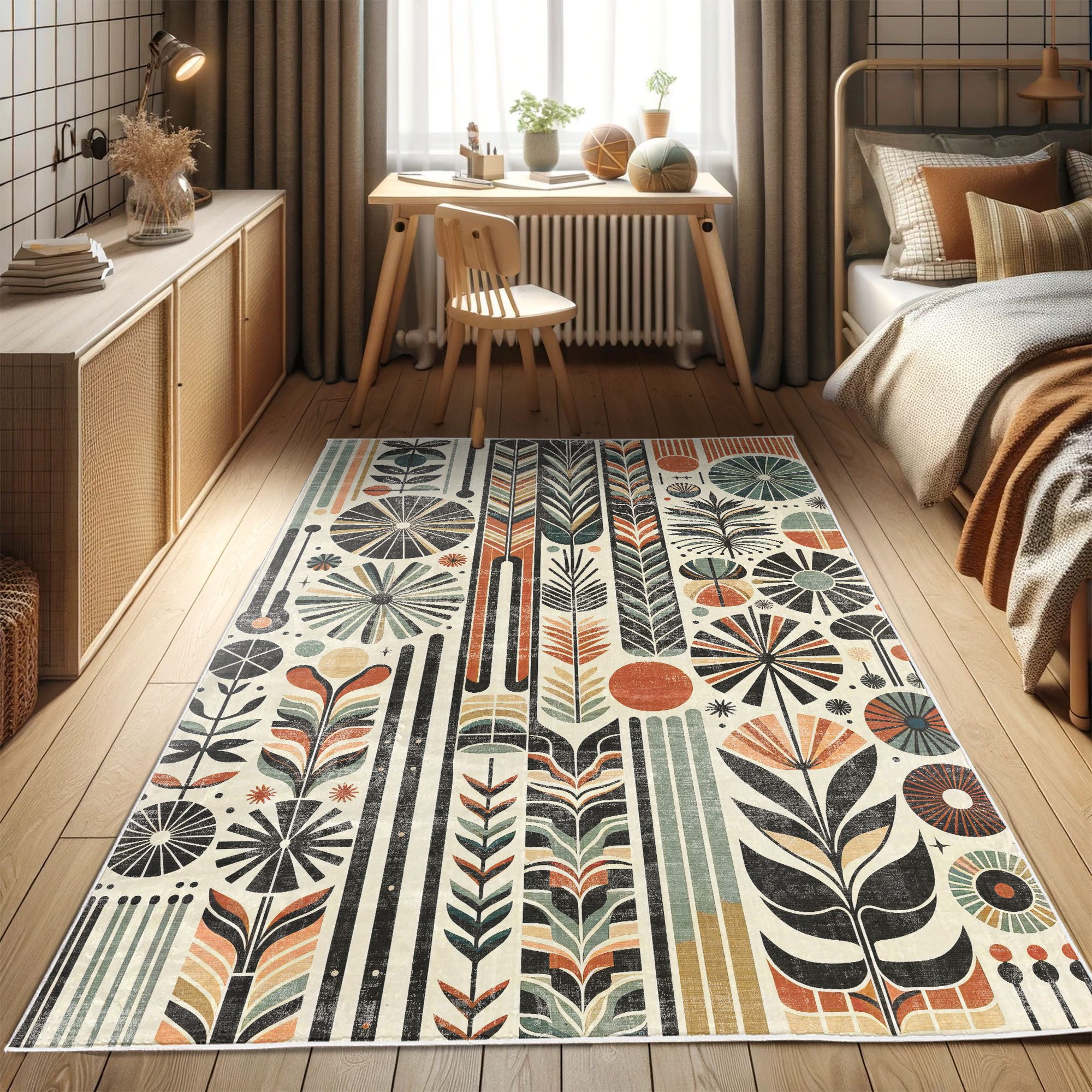 Abakuhaus Teppich Dekorativer Teppich für Wohnzimmer günstig online kaufen