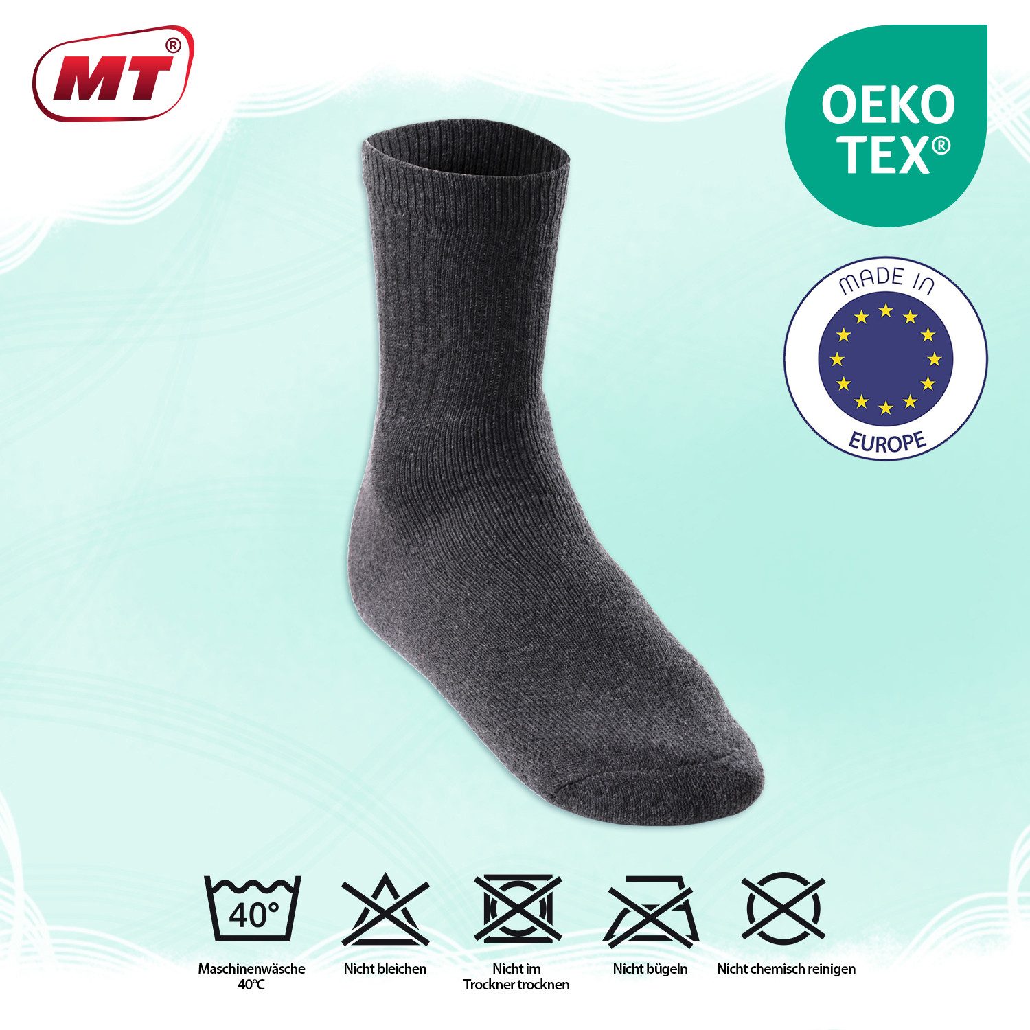 MT Tennissocken 8 Paar, 16 Paar Tennissocken für Damen & Herren (8-Paar)