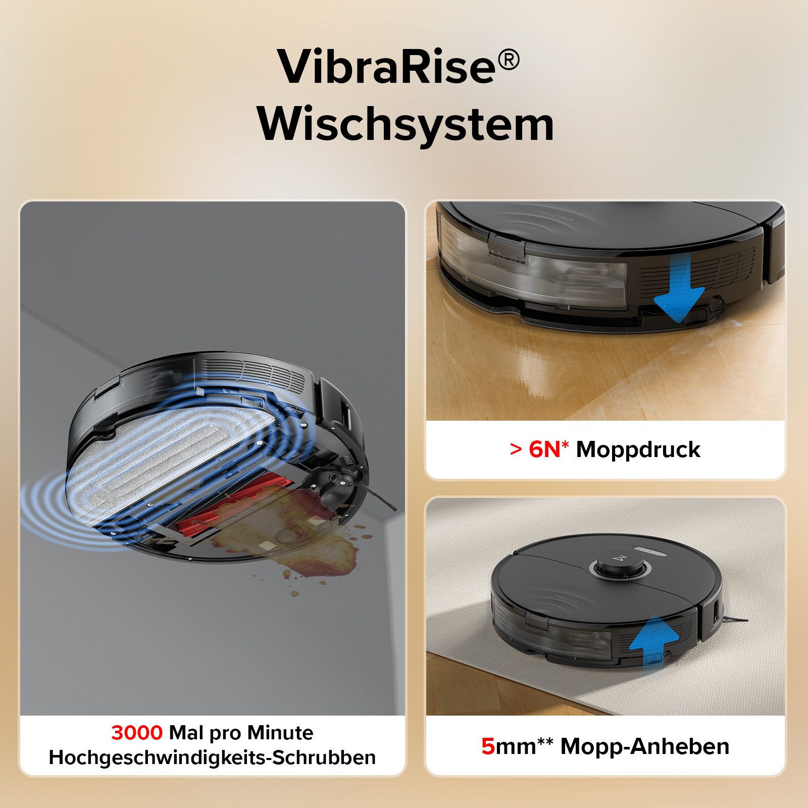 Roborock Saugroboter S8, 6000 pa, DuoRoller-Bürste, Reactive 3D-Hindernisumgehung, 69 W, 6000 pa, DuoRoller-Bürste, Reactive 3D-Hindernisumgehung, Vibrations-Hebemop, Intelligenter für Hartböden,Tierhaare,Teppiche, Kindersicherung APP Control, Upgrade von Roborock S7, VS S7 Maxv