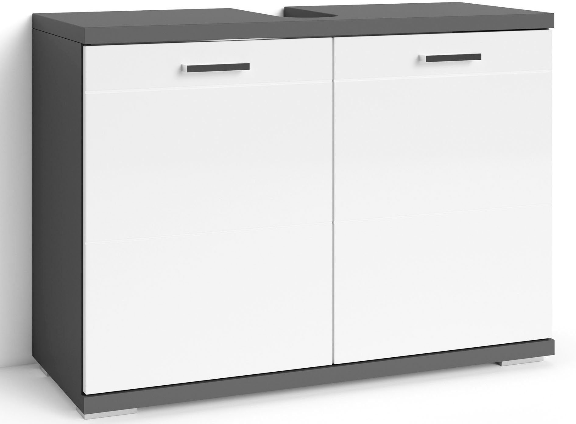 byLIVING Waschbeckenunterschrank Nebraska Breite 80 cm, Badezimmerschrank, günstig online kaufen