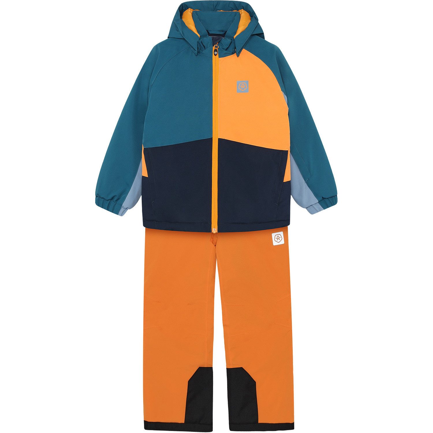 COLOR KIDS Winterjacke Ski Jacke+Hose Set Colorblock