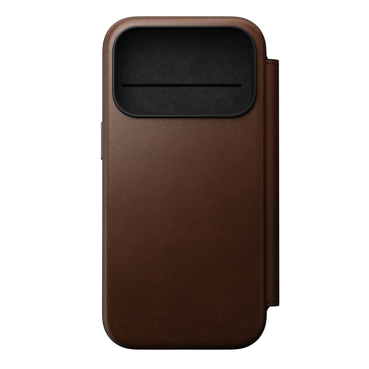 Nomad Flip Case Nomad Modern Leather Folio Klapphülle Apple iPhone 17 Pro - Braun