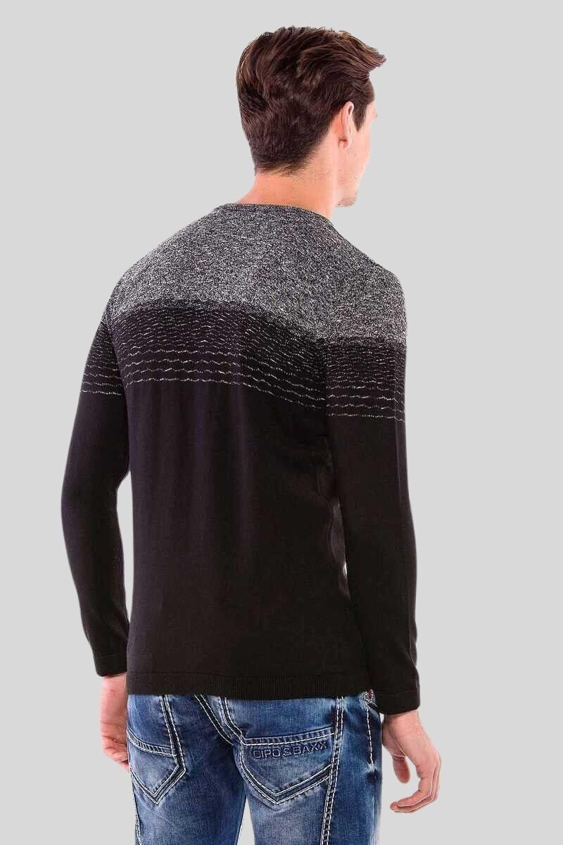 Cipo & Baxx Rundhalspullover Pullover (1-tlg) mit Farbverlauf günstig online kaufen