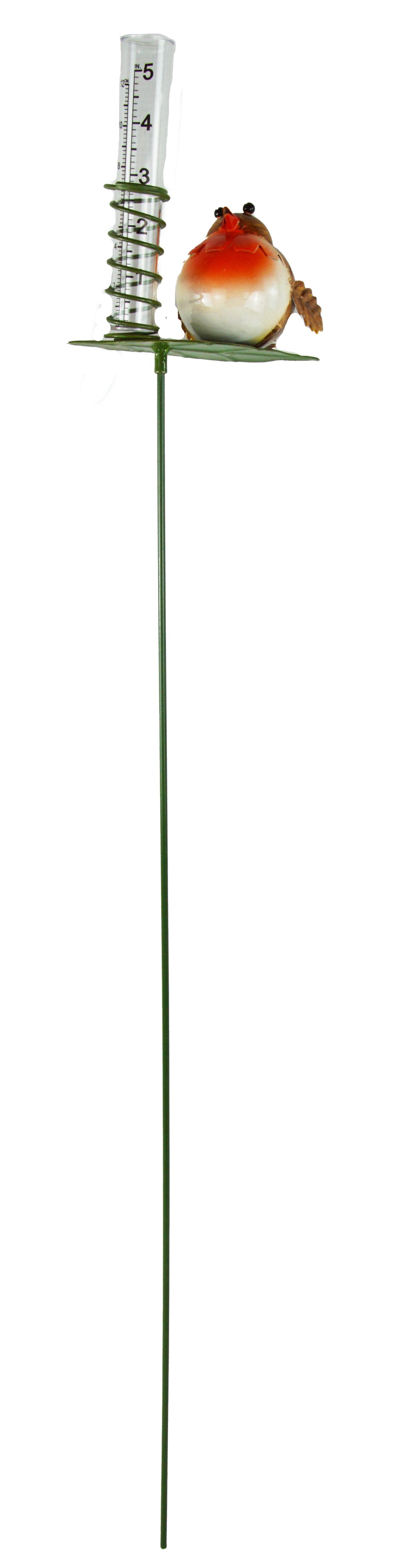 Holzwurm GmbH Regenmesser Rotkehlchen Regenmesser (Regenmesser Rotkehlchen, Höhe ca. 85 cm)