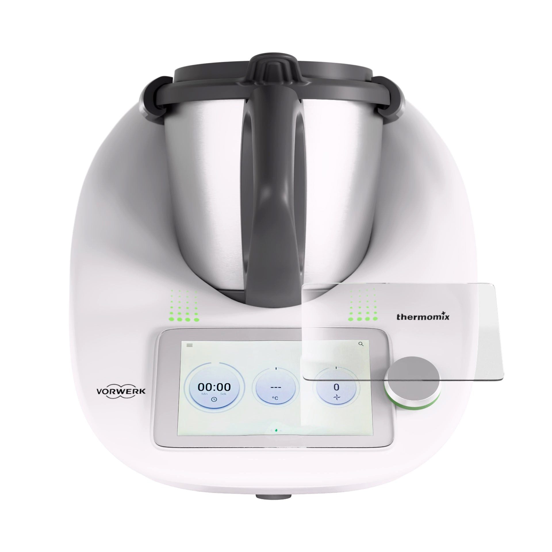 Wundermix Küchenmaschinen Zubehör-Set WunderScreen® Hybrid-Glas Displayschutz für Thermomix, Zubehör für TM6