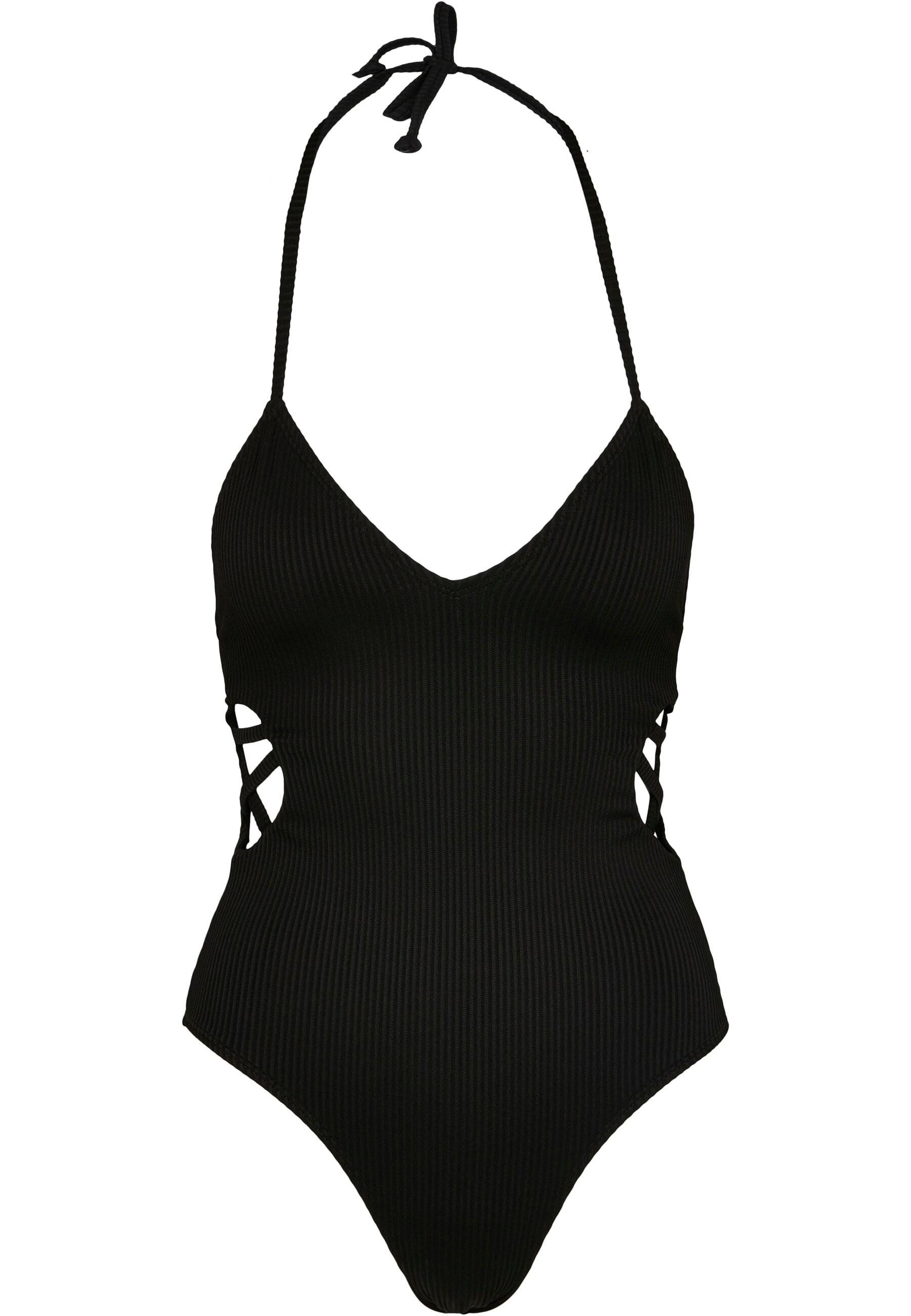 URBAN CLASSICS Monokini Urban Classics Damen Ladies Rib Swimsuit