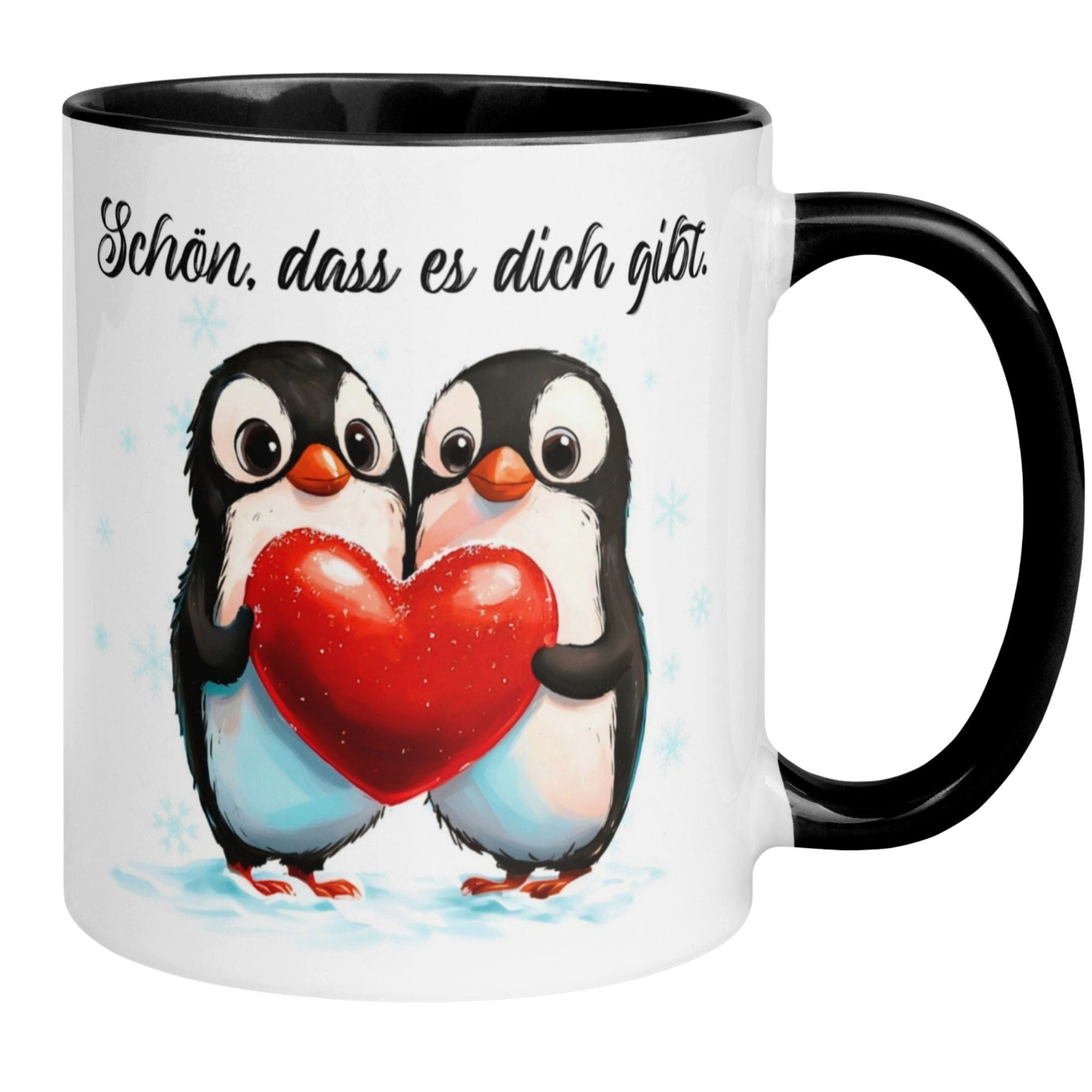 Momentals Tasse Danke – „Pinguin - Schön dass du da bist“ – Dankeschön Geschenke, Gratis Versand · Links-&Rechtshänder · Spülmaschinenfest
