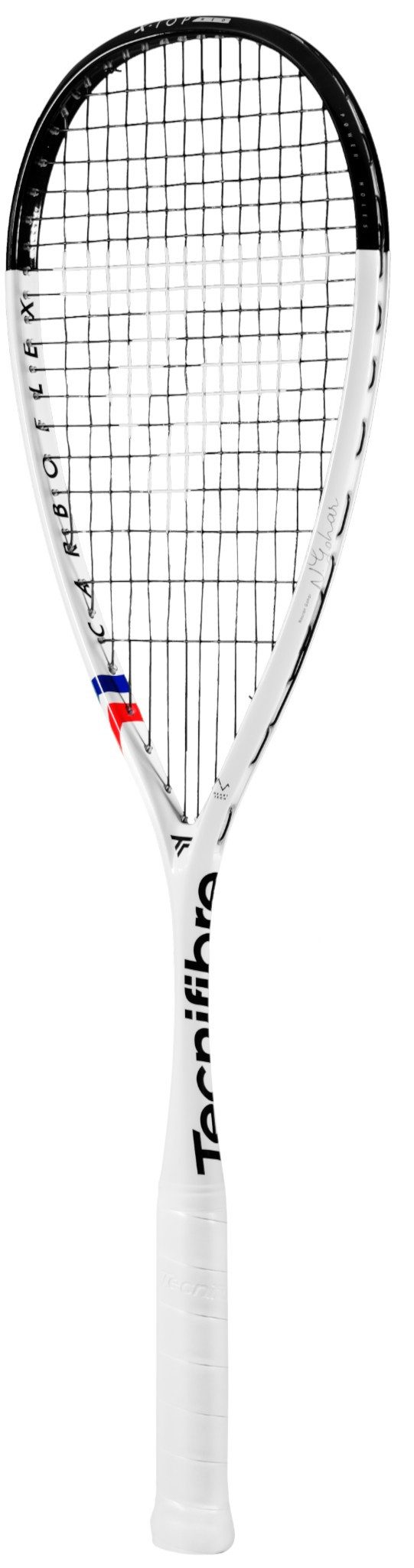 Tecnifibre Squashschläger Carboflex 120 Neo 120g/kopflastig 2026 weiss - besaitet
