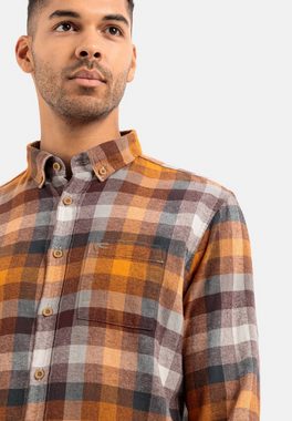 camel active Karohemd aus reiner Baumwolle Button-Down