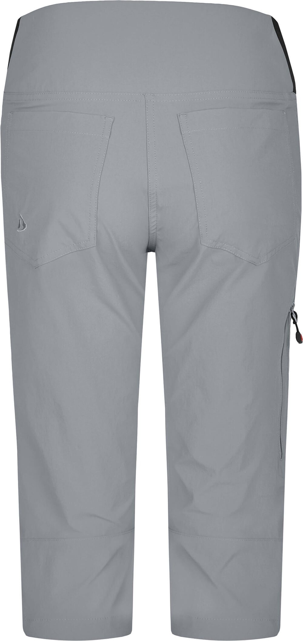 sportlich, Wanderhose, Capri elastisch, Damen 3/4 komfortabel, Bergson Vario Normalgrößen, Outdoorhose hellgrau AKKA (slim)