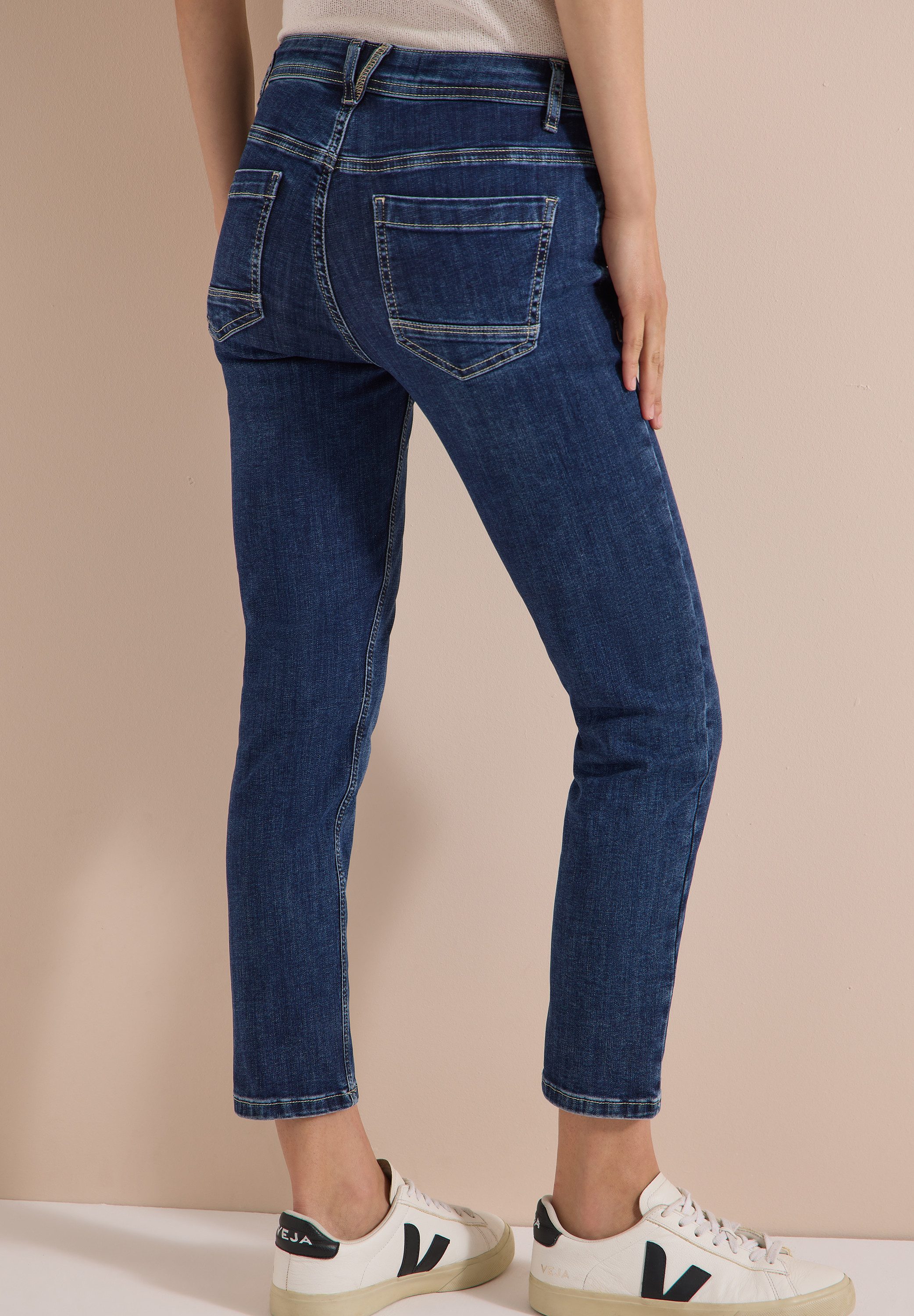 CECIL Slim-fit-Jeans Style Scarlett mit Reißverschluss, Stretchanteil, ideal für warme Tage