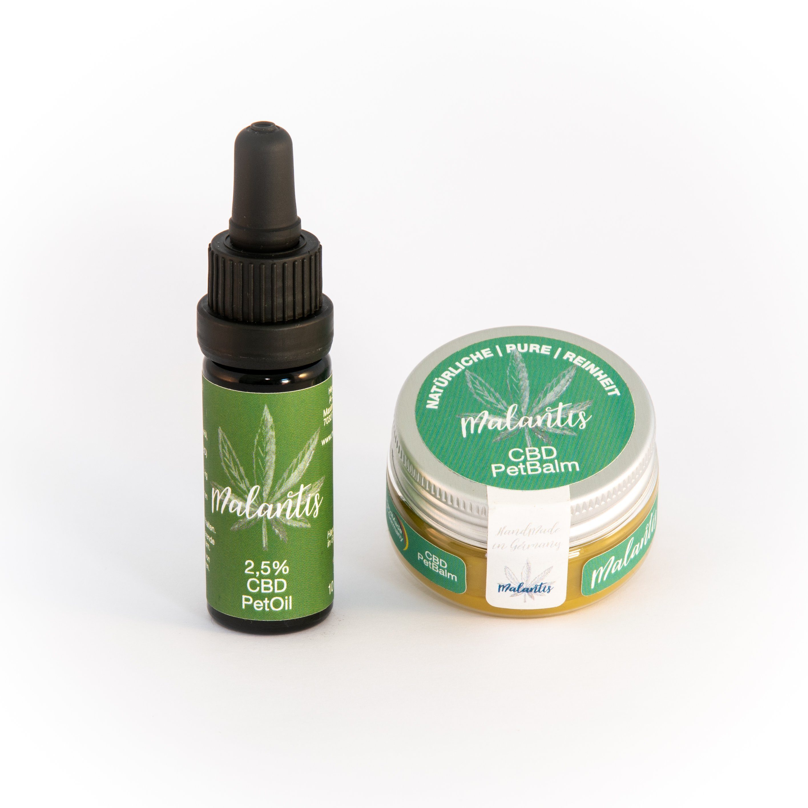 in Pets Naturkosmetik, Germany Pflege-Geschenkbox & Paket Rosmarinöl, mit & Kokos-, 100% 2-tlg., Malantis PetBalm PetCareOil Handmade CBD Mandel- Hanfsamen-,