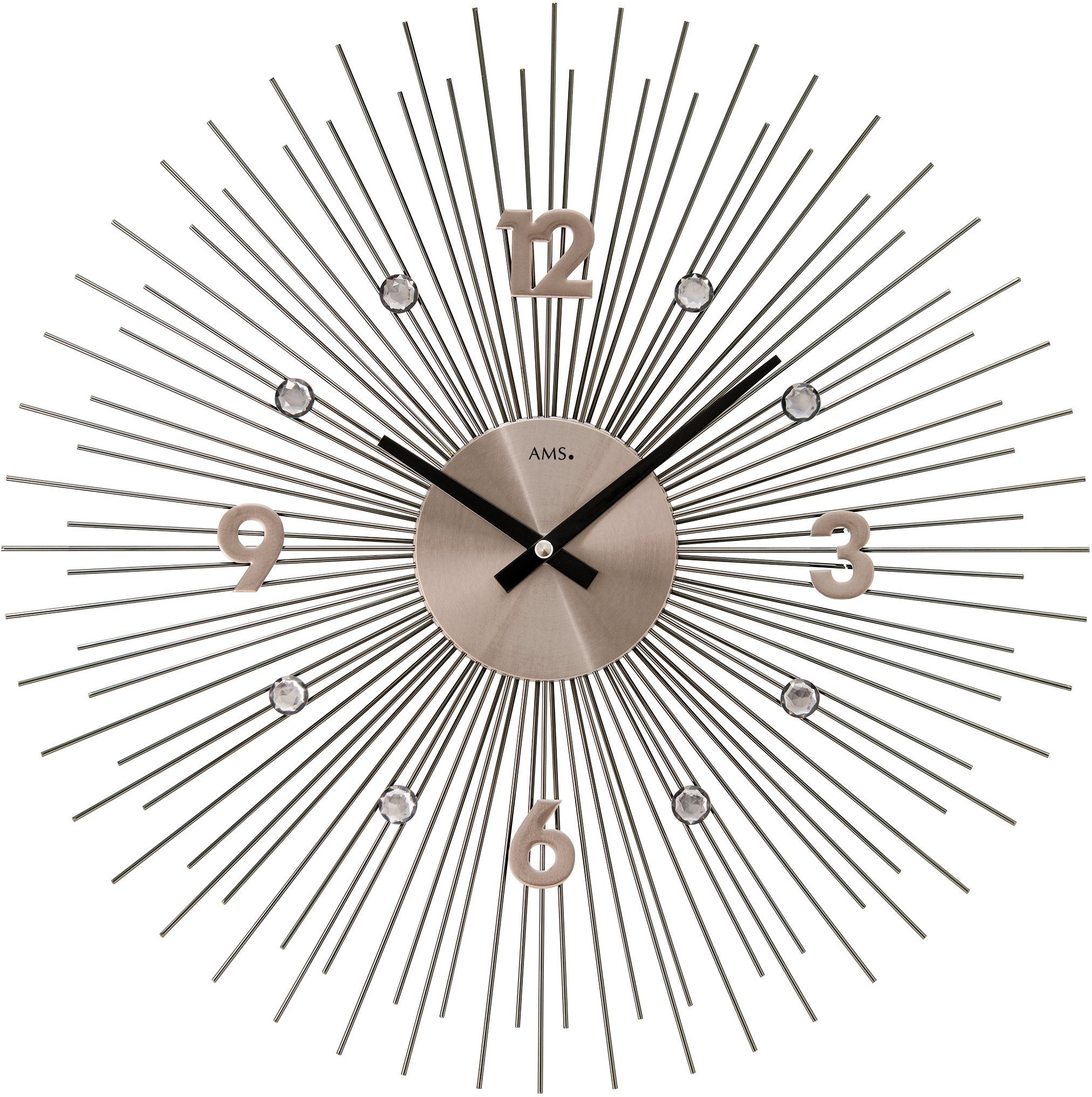 AMS Wanduhr W9610 (Quarzuhr,Wohnzimmer,Esszimmer,Küche,Arbeitszimmer,Büro,Flur)