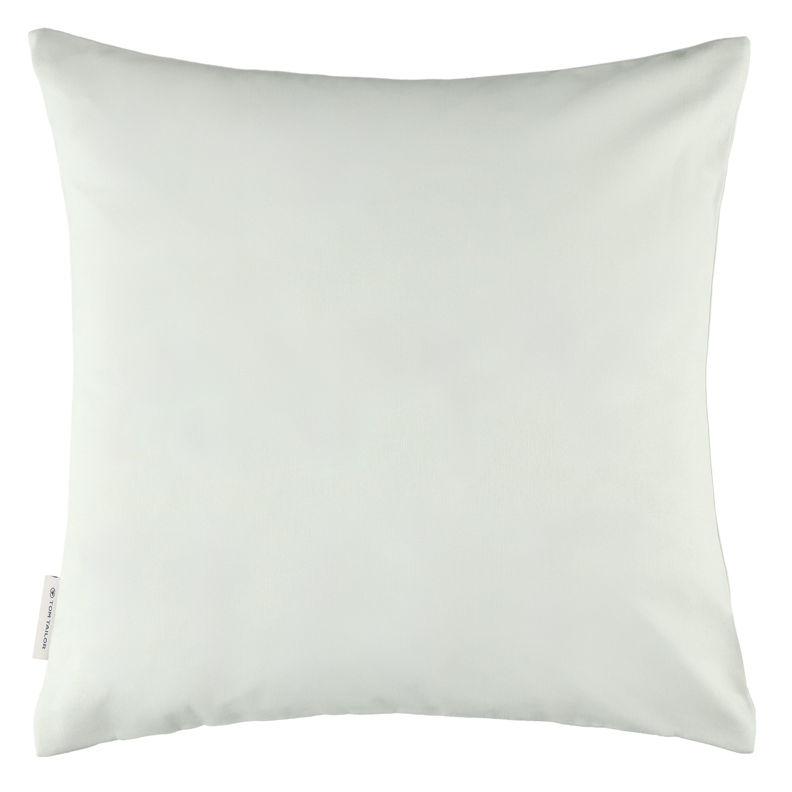 TOM TAILOR HOME Kissenbezug Happy, (1 Stück), mit aufgesticktem Schriftzug
