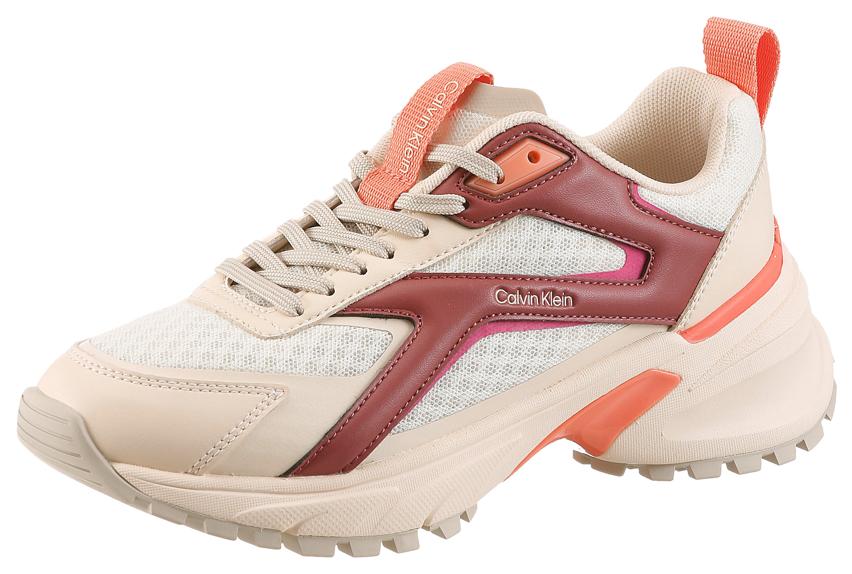 Calvin Klein HIKE RUN CKSTRIPE MESH Plateausneaker Schnürschuh, Halbschuh, günstig online kaufen