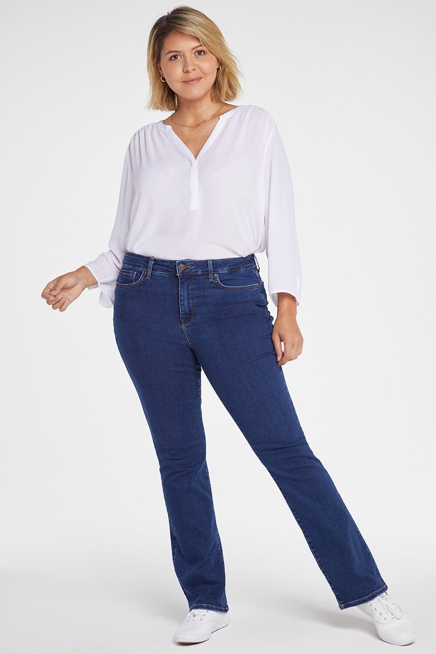 NYDJ Bootcut-Jeans Barbara Bootcut Mittelblau Premium Denim (Plus)