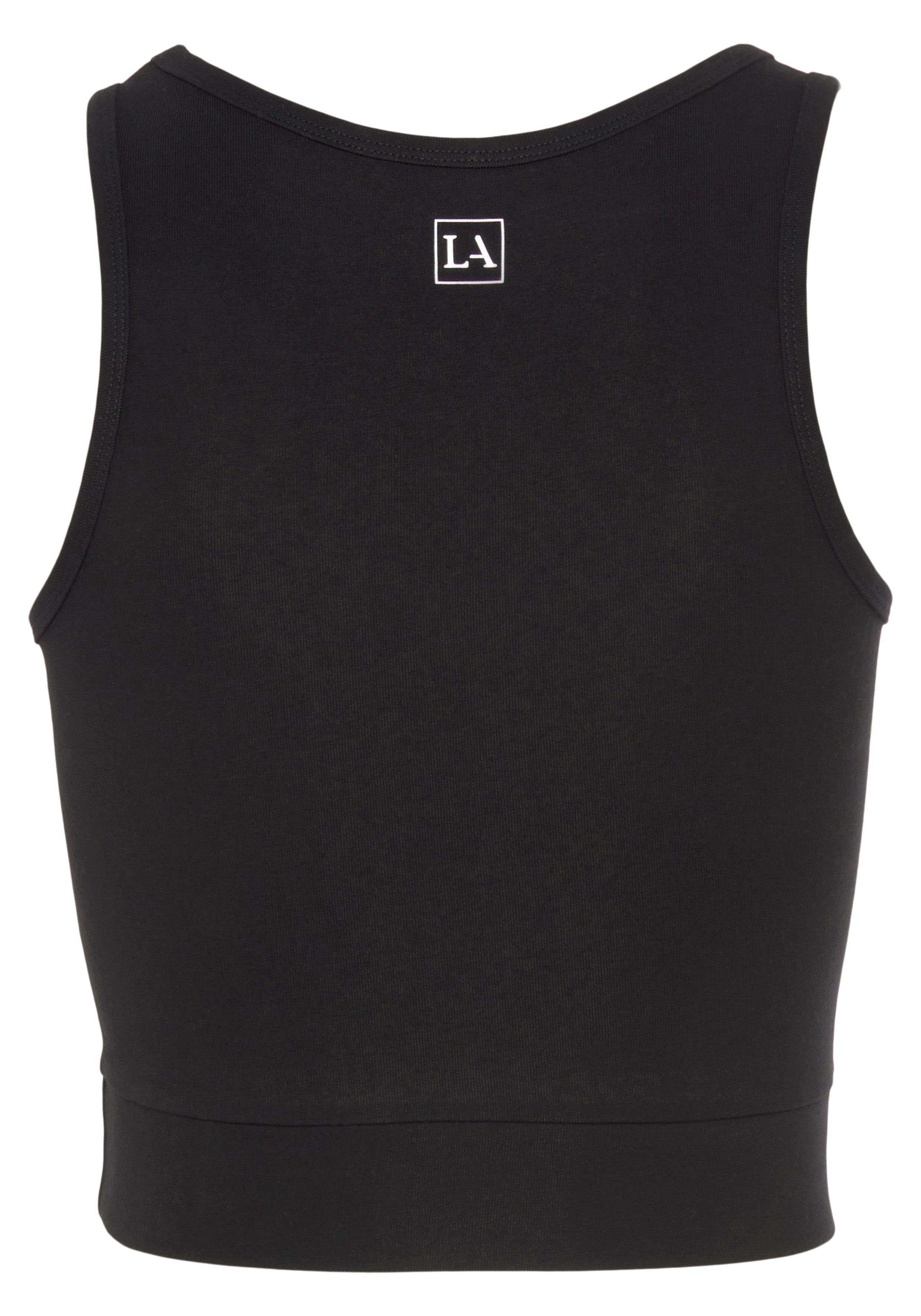 LASCANA ACTIVE Sporttop Crop-Top mit breiten Trägern