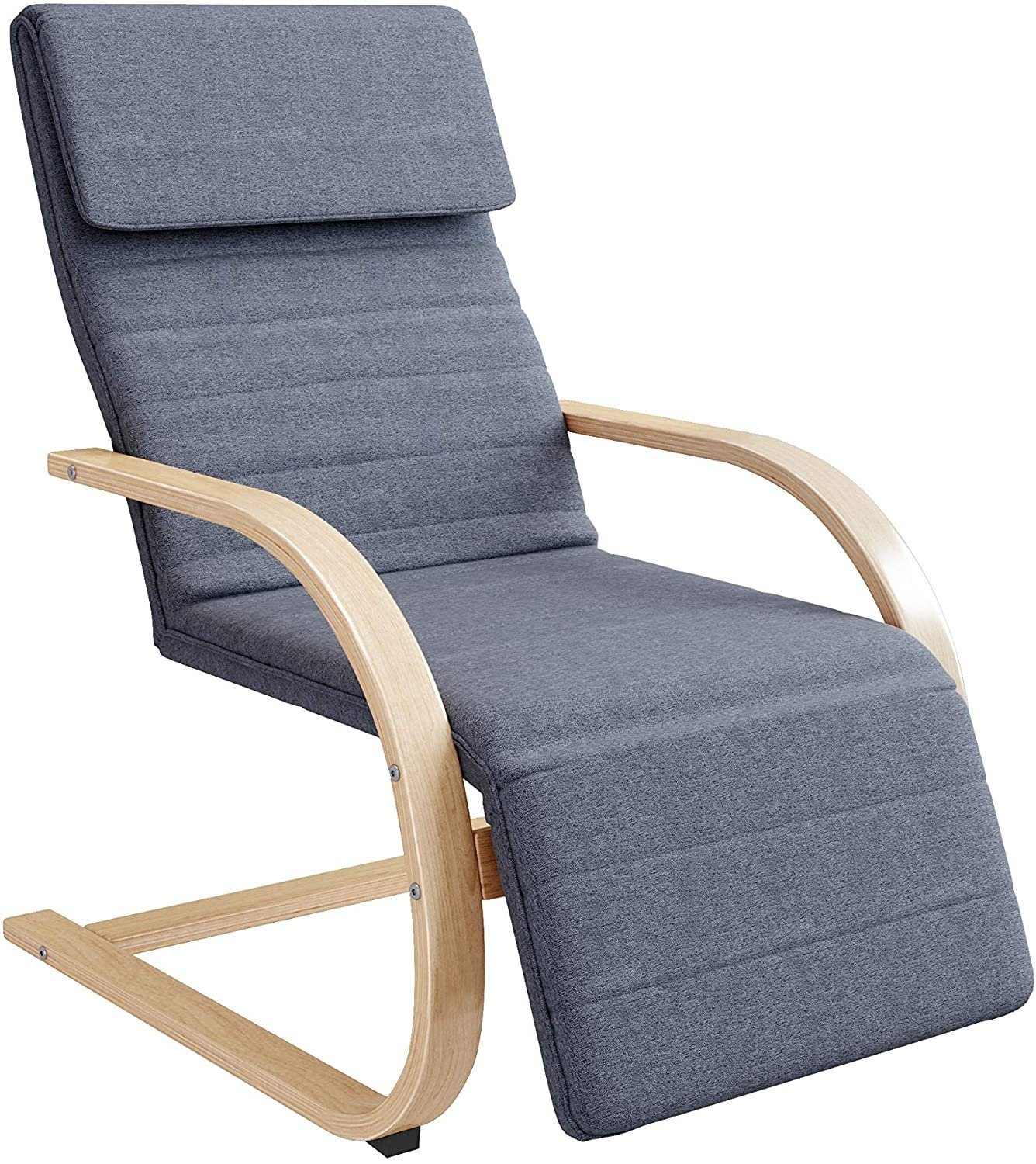 HOMECHO Relaxsessel, Schaukelstuhl mit Armlehnen 5-stufig verstellbare  Fußstütze online kaufen | OTTO