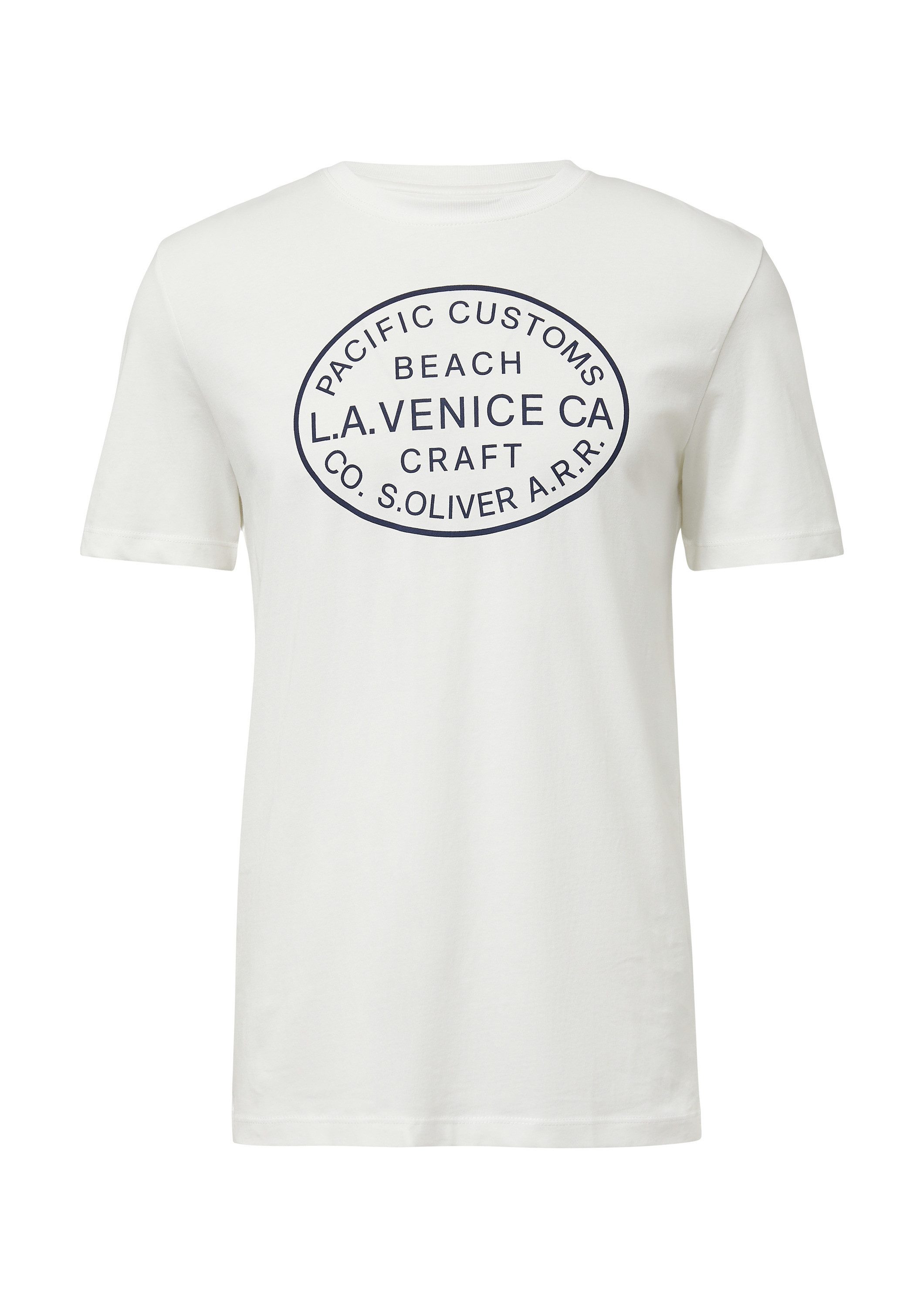 s.Oliver Kurzarmshirt T-Shirt T-Shirt mit Crew Neck und Frontprint günstig online kaufen