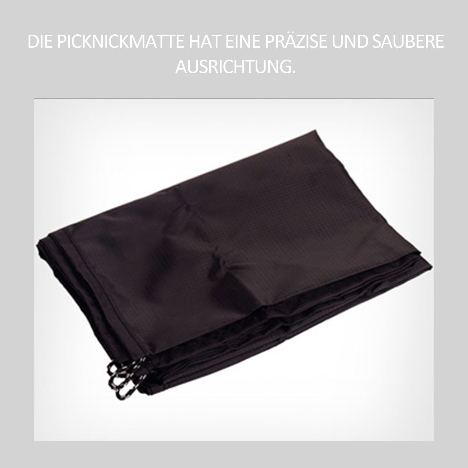 Picknickdecke Mini Faltbare & Wasserabweisende Schwarz Picknickdecke verfügbar, MAGICSHE 3-Größen